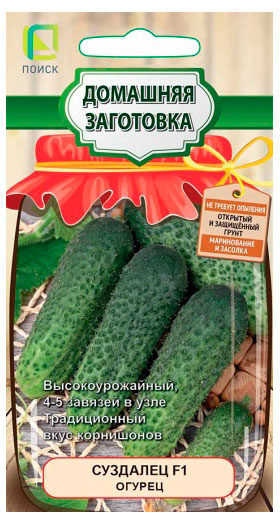Изображение товара Семена «Поиск» Огурец Суздалец, 12 шт