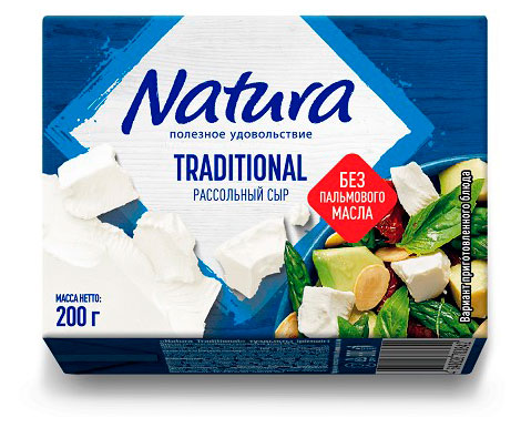 Изображение товара Сыр Natura Traditional рассольный 35% 200 г