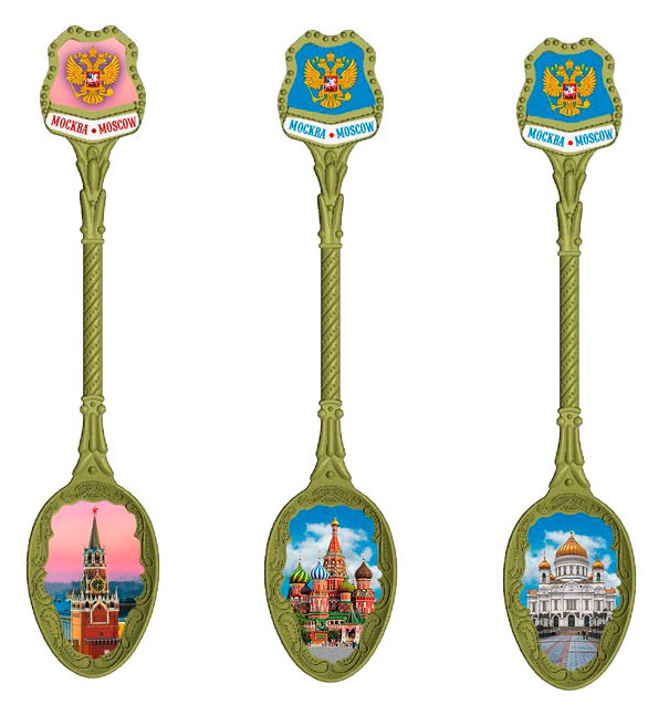 Изображение товара Ложка сувенирная 16 см, 1 шт в ассортименте