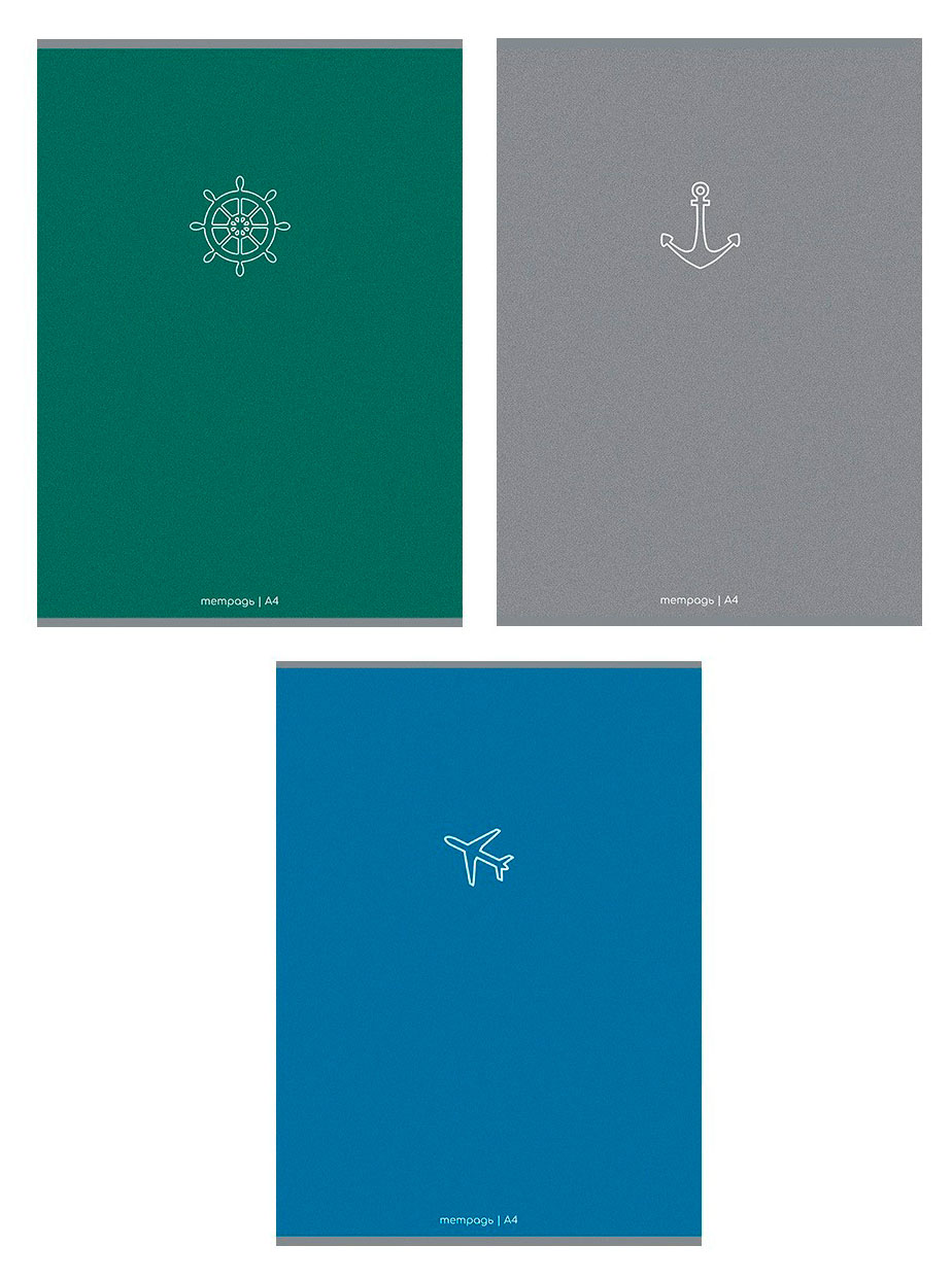 

Тетрадь ПЗБМ Минимал А4 в клетку 80 л, 1 шт в ассортименте