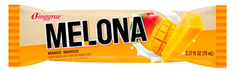 Изображение товара Мороженое молочное Binggrae Melona Эскимо манго Корея, 72 г