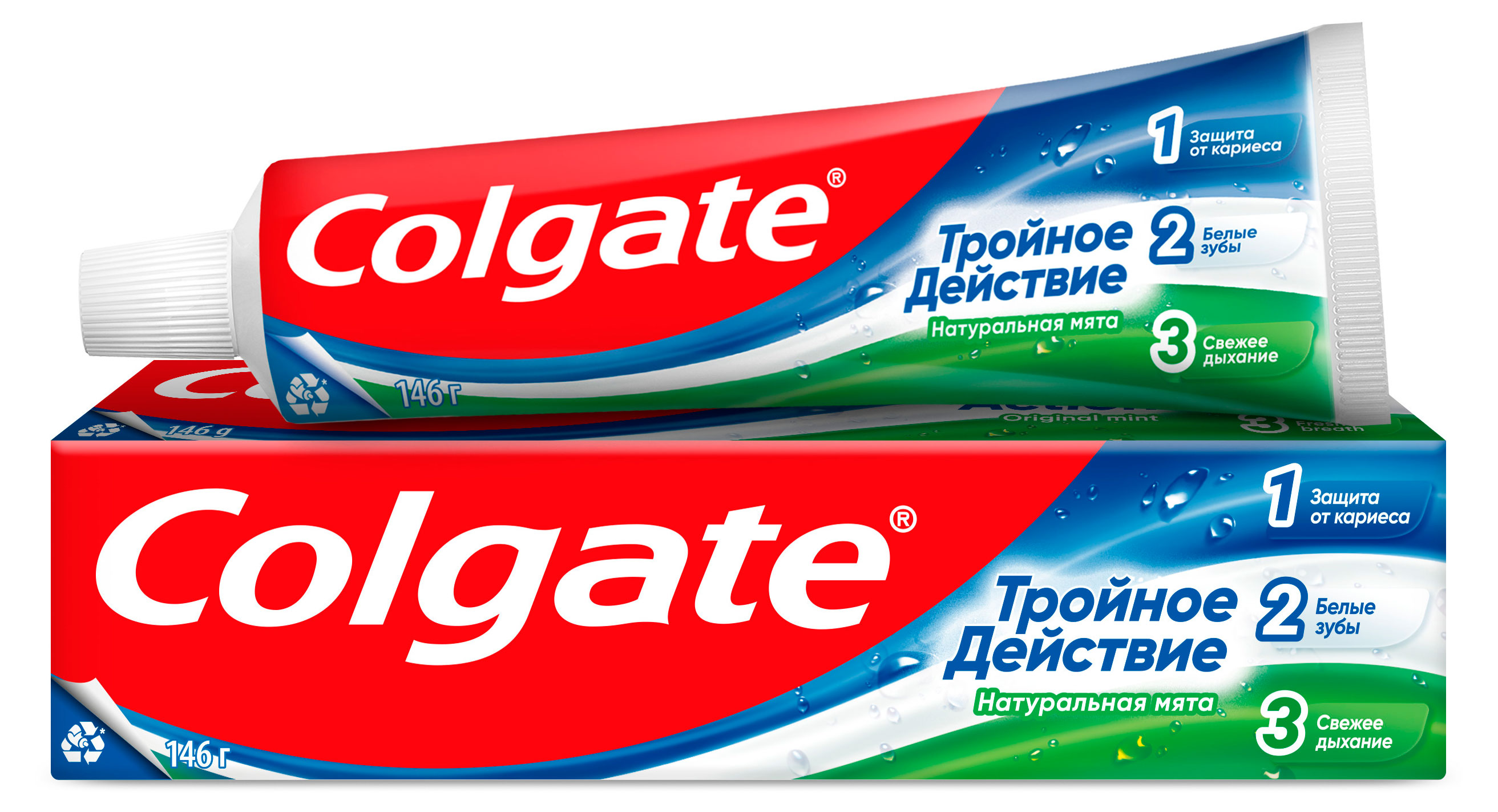 Изображение товара Зубная паста Colgate Тройное действие мята 100 мл