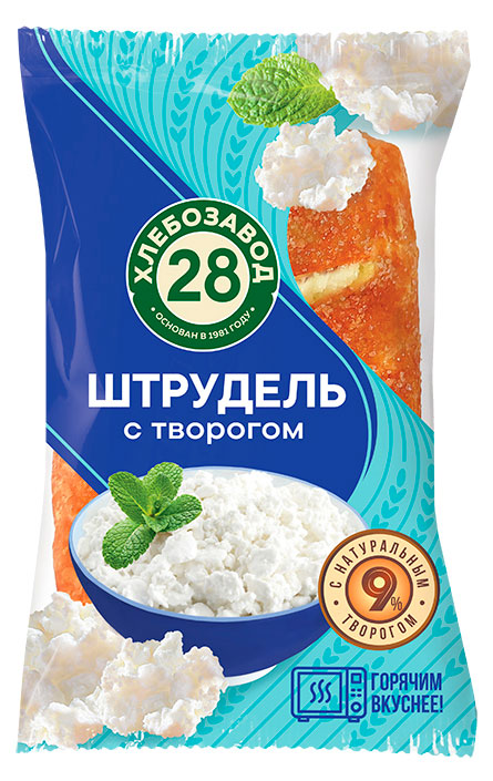 Изображение товара Штрудель «ЗеленоградХлеб» с творогом, 60 г