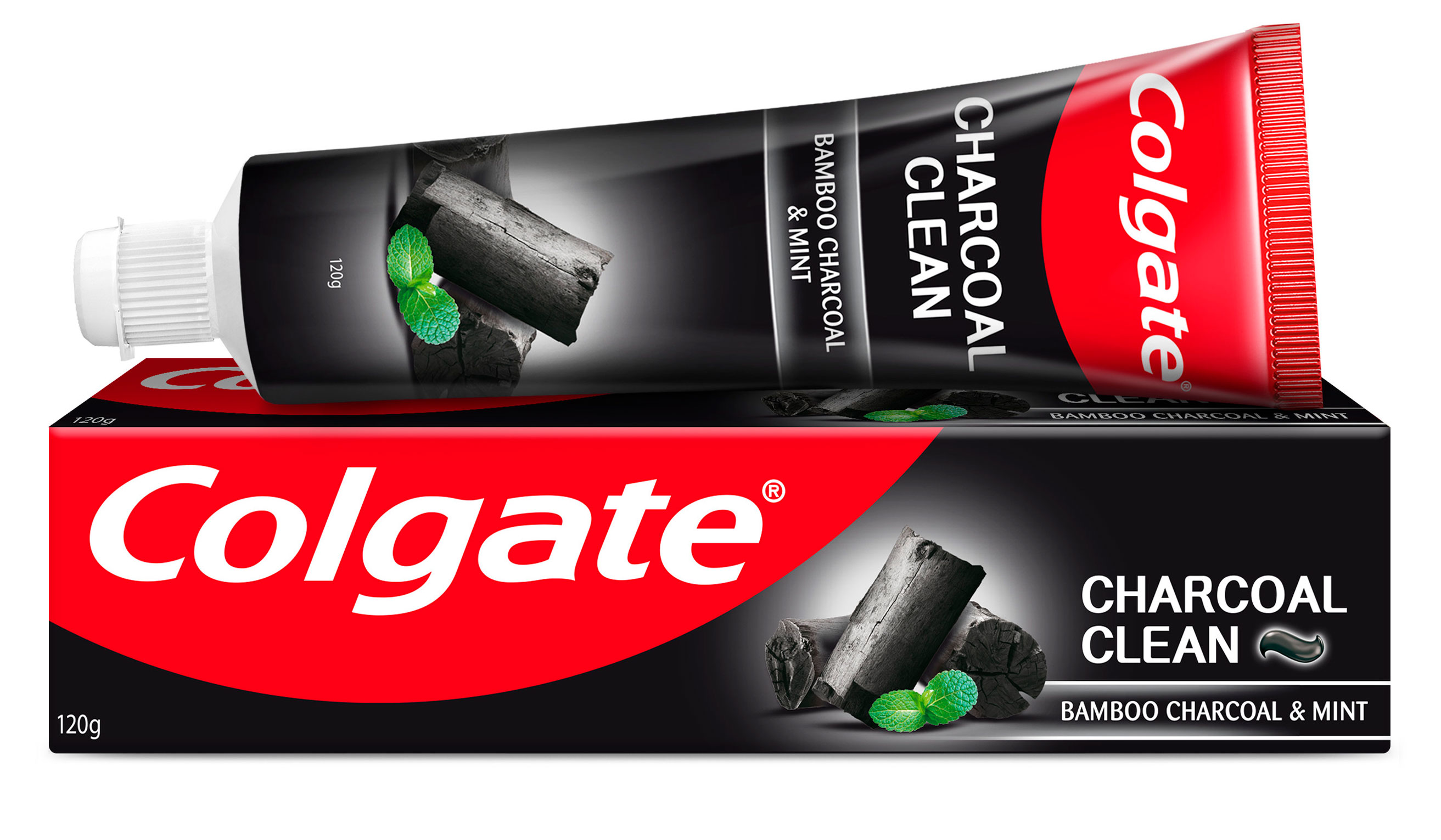 Изображение товара Зубная паста Colgate Бамбуковый уголь с мятой для отбеливания зубов и свежести дыхания, 120 г