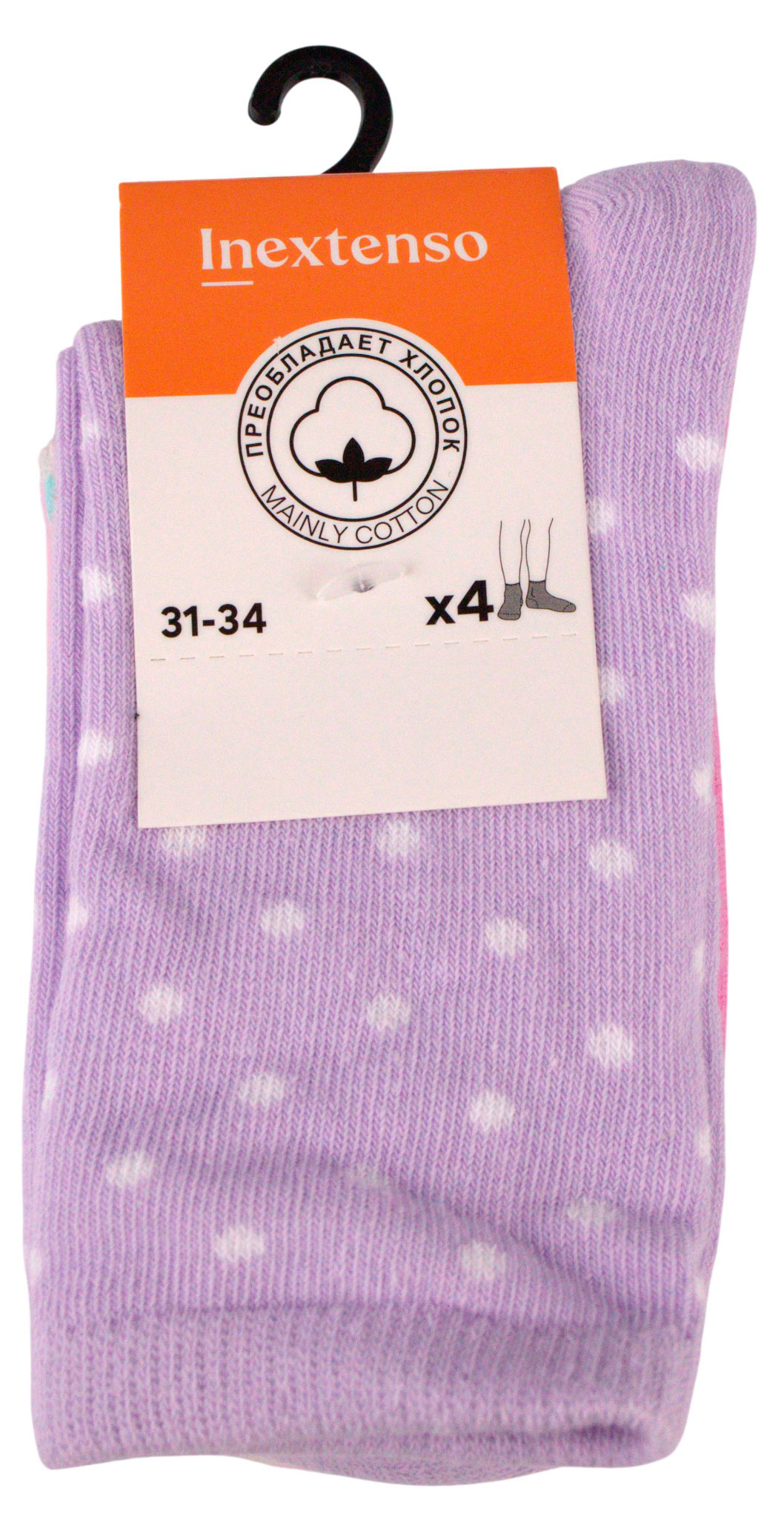 Изображение товара Носки детские InExtenso р 27/30-35/38, 4 пары