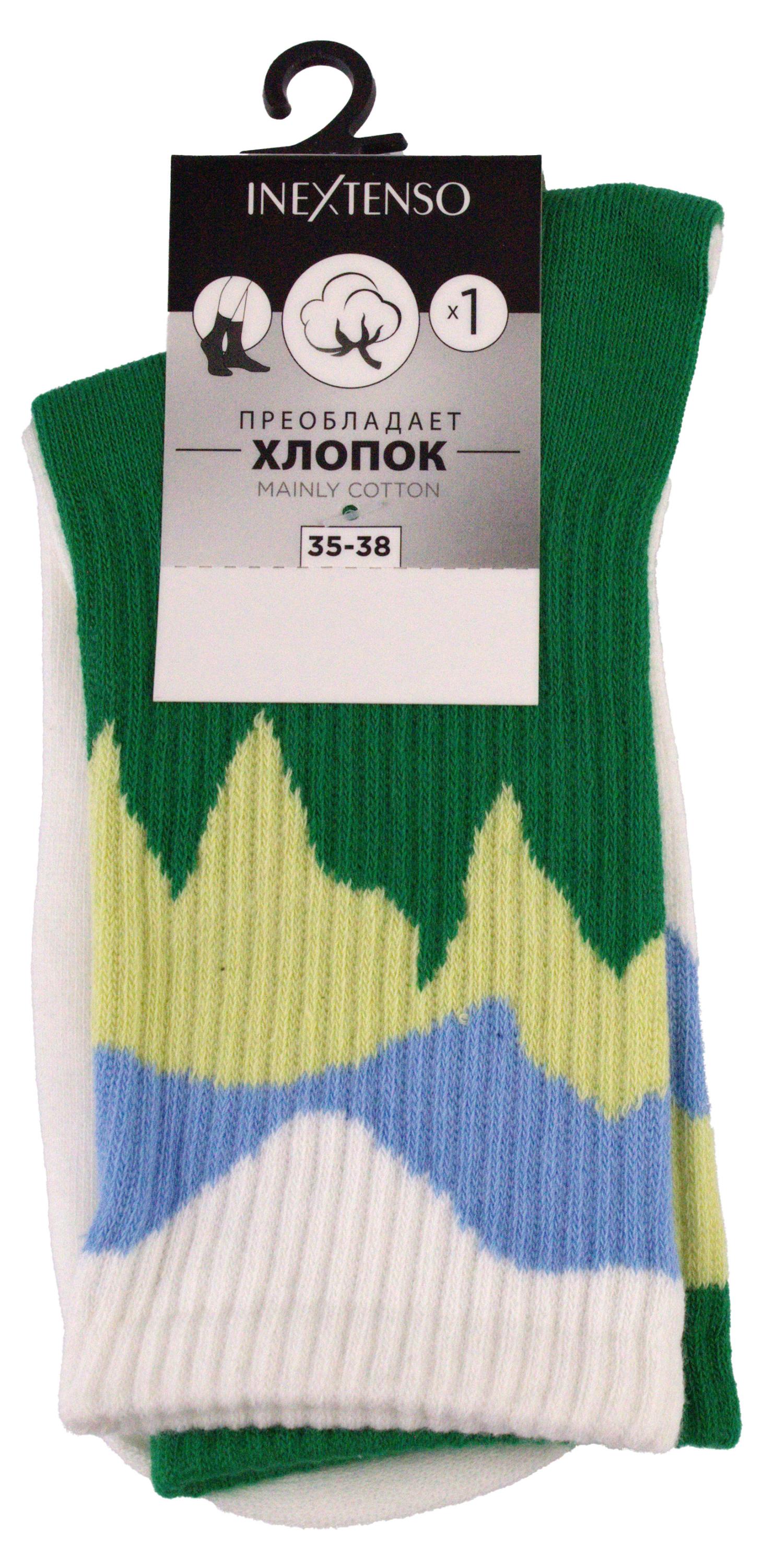 

Носки женские InExtenso высокий пагаленок разноцветные, р 35/38-39/42