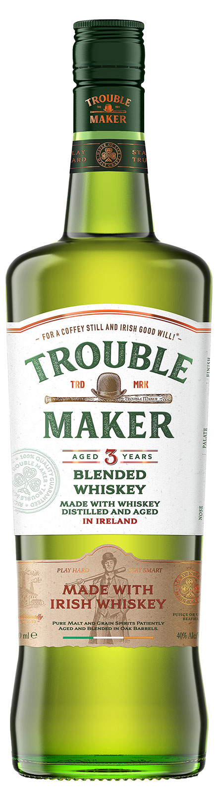 Изображение товара Купажированный виски Trouble Maker Россия 0. 7 л - насыщенный мягкий вкус
