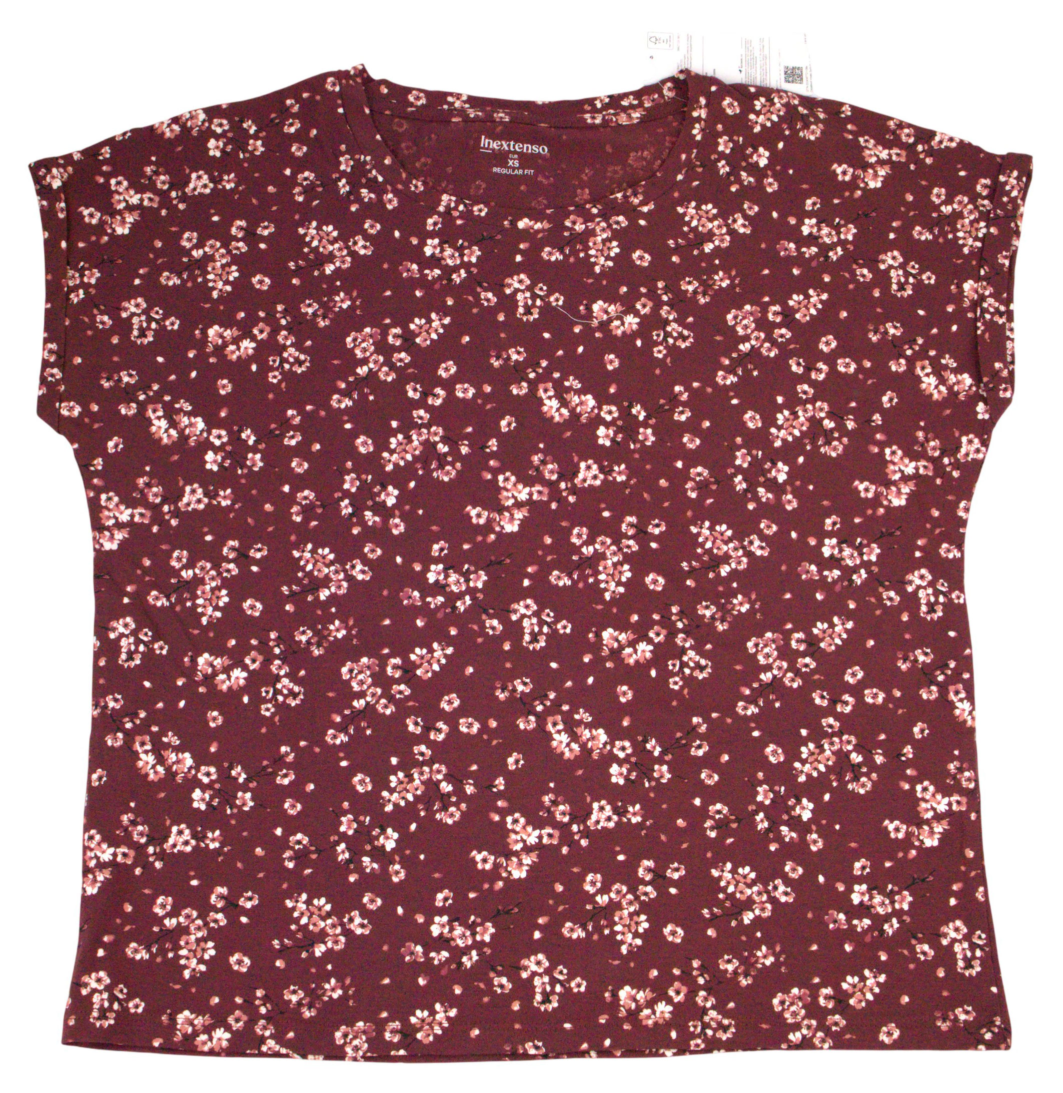 Изображение товара Футболка женская InExtenso бордовая, р. XS-XXL