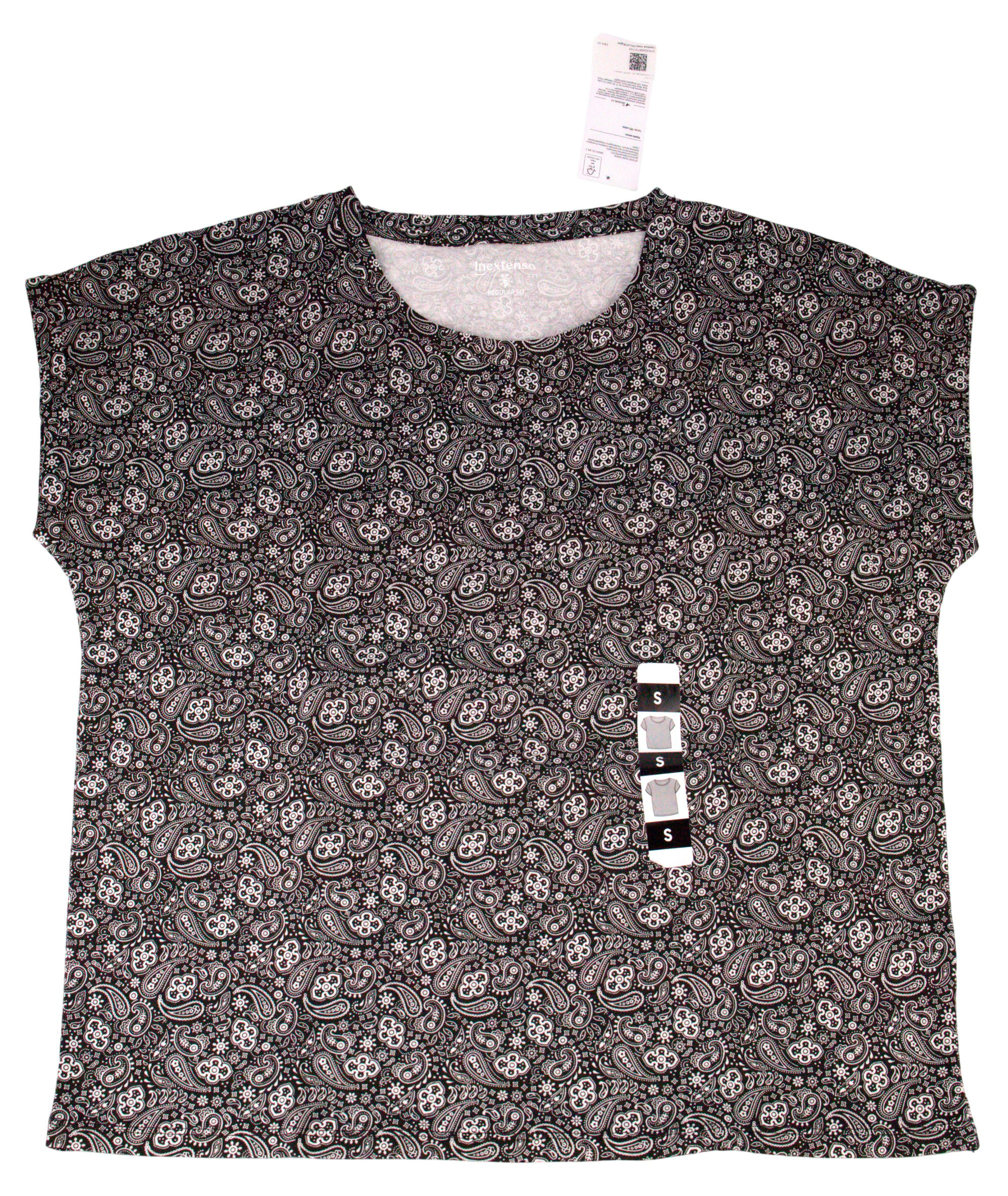 Изображение товара Футболка женская InExtenso черная, р. XS-XXL