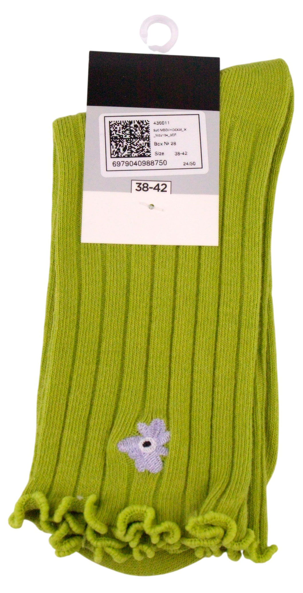 Изображение товара Женские носки InExtenso зеленые 35-42 - комфорт и стиль для повседневной носки