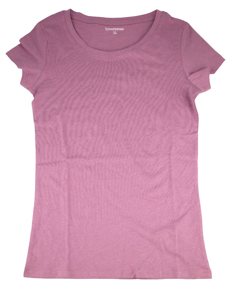 Изображение товара Женская футболка InExtenso сиреневая из 100% хлопка