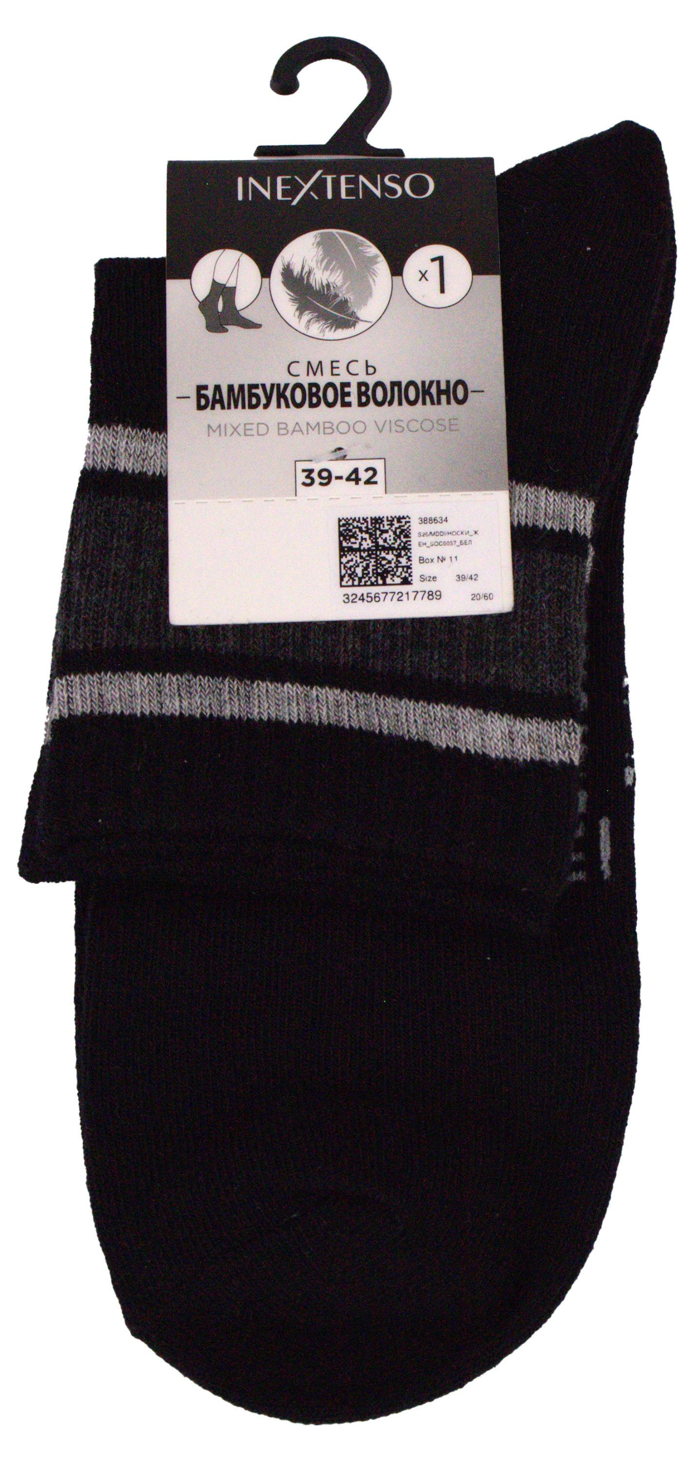 Изображение товара Женские носки InExtenso черные, комфорт и стиль для повседневной носки