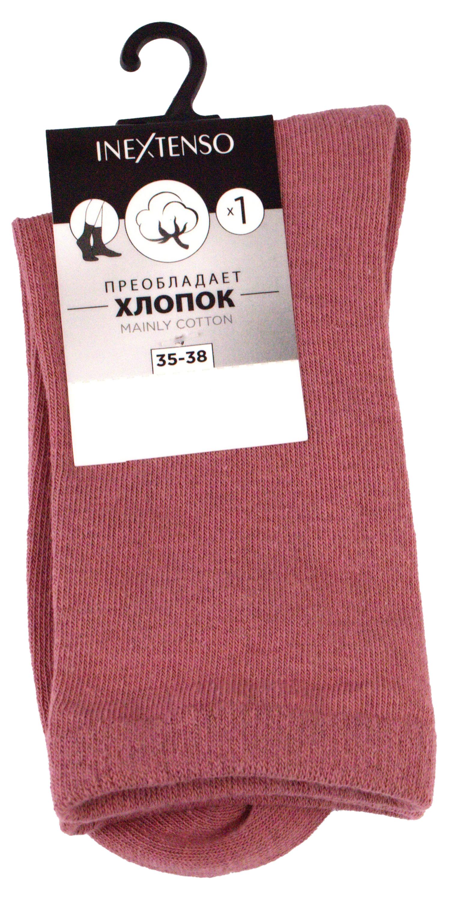 

Носки женские InExtenso высокий пагаленок светло-красные, р 35/38-39/42