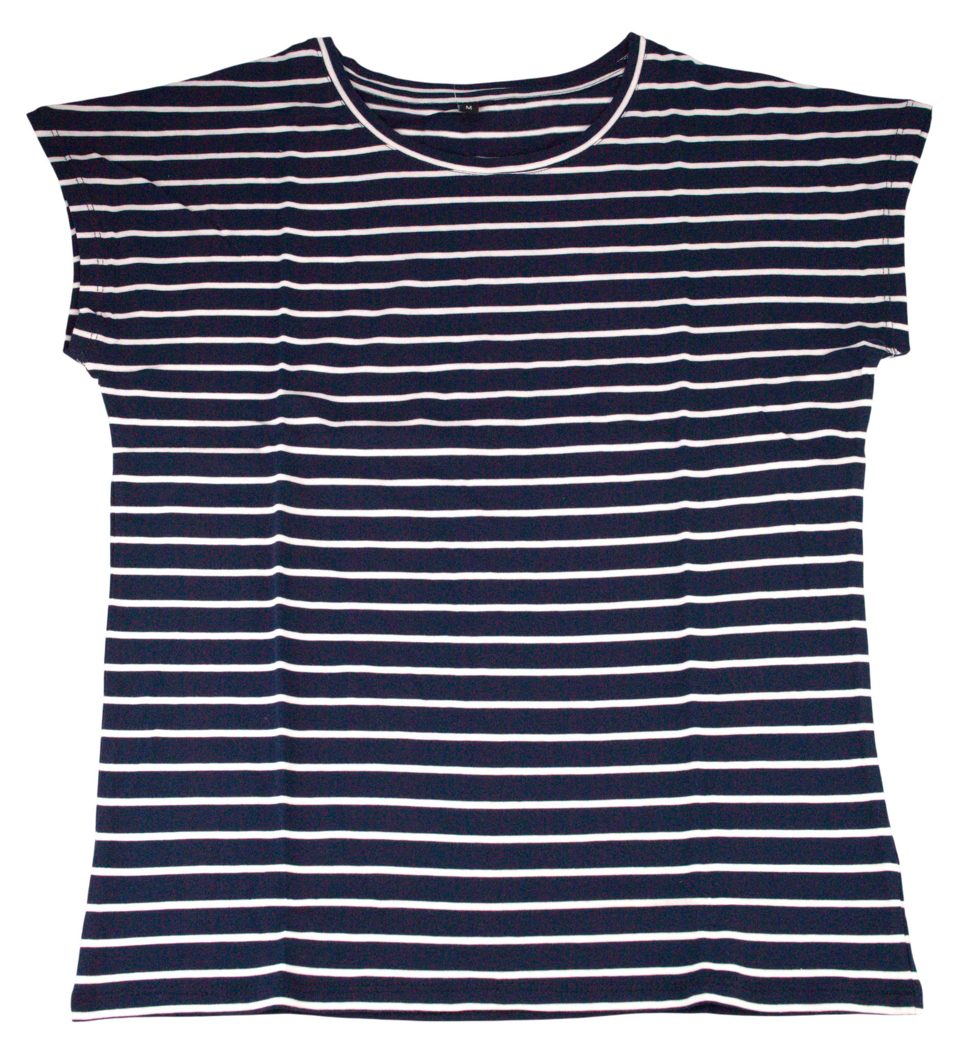 Изображение товара Футболка женская InExtenso в полоску синяя, р. S-XXL