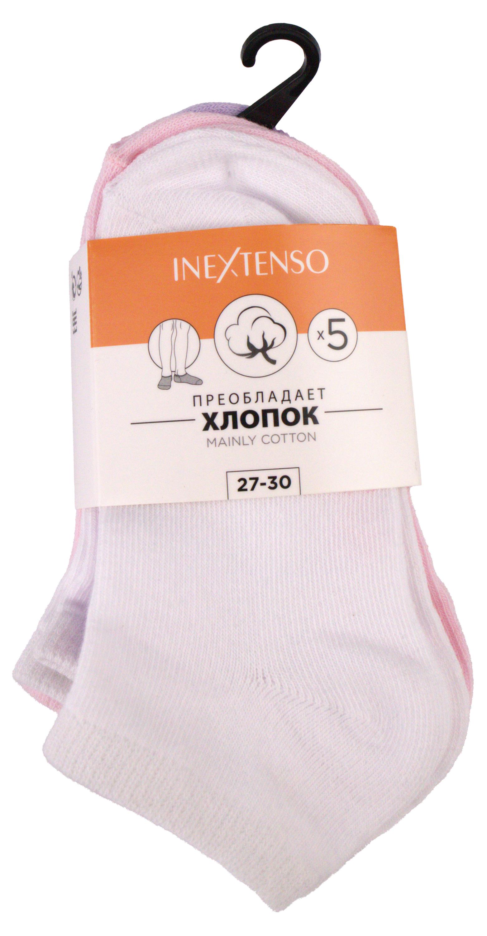 Изображение товара Носки для девочки InExtenso укороченные, р. 27/30-35/38 5 пар