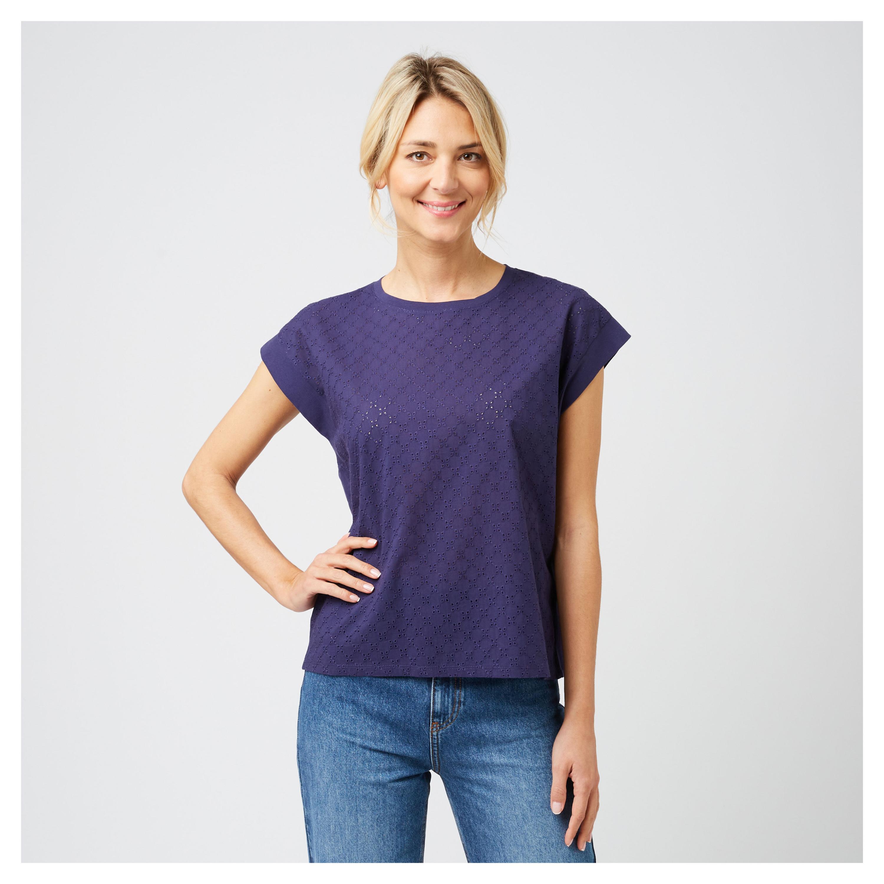 

Футболка женская InExtenso с коротким рукавом синяя, р. XS-3XL