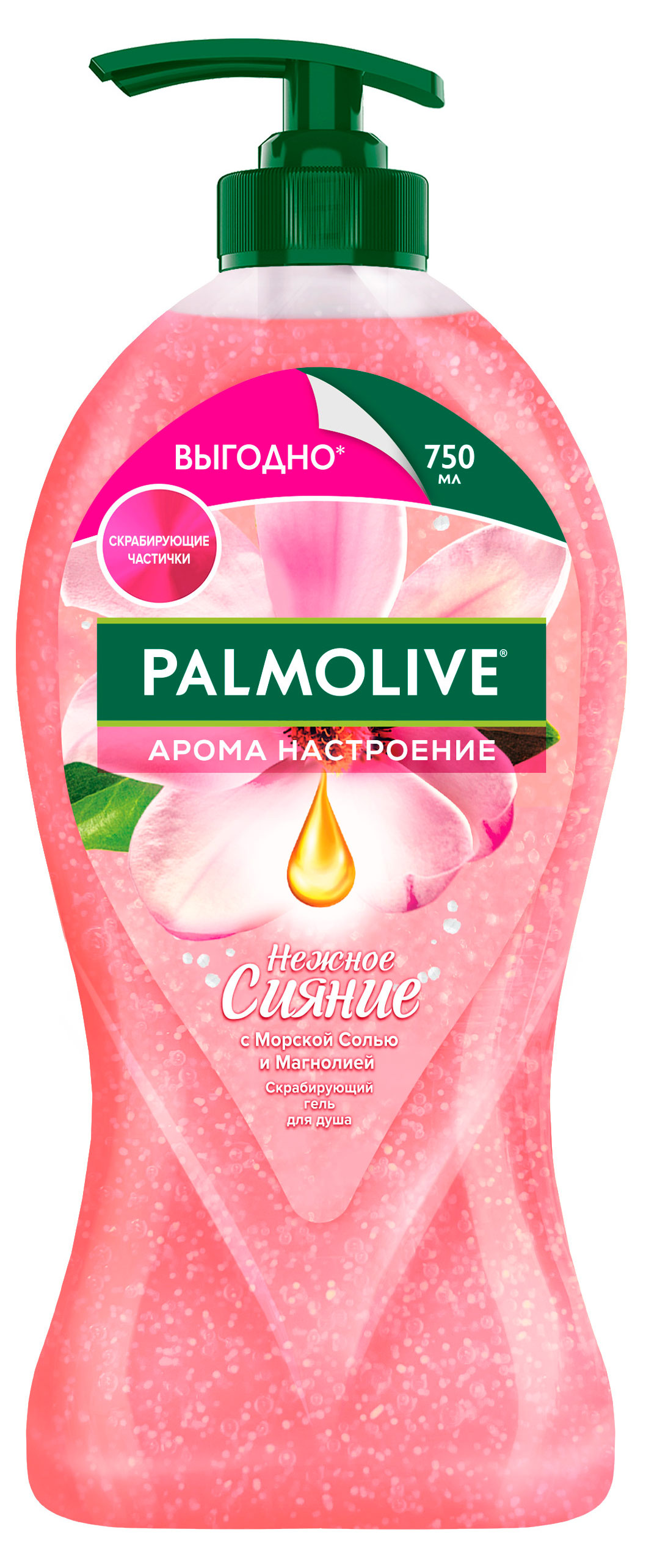 Изображение товара Гель для душа Palmolive Нежное сияние с морской солью и магнолией Турция, 750 мл