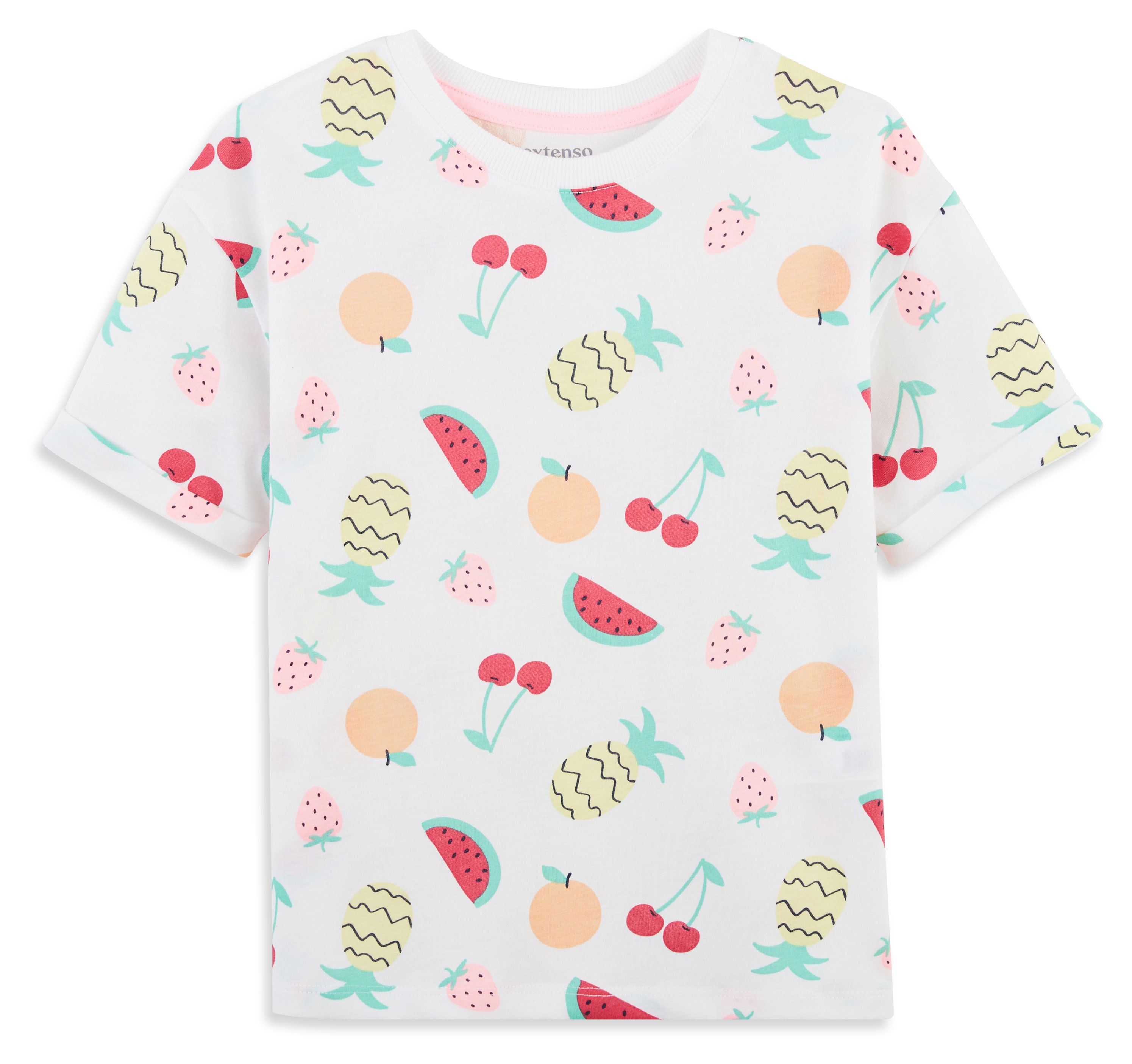 Изображение товара Футболка для девочки InExtenso с коротким рукавом белая, р 3-14