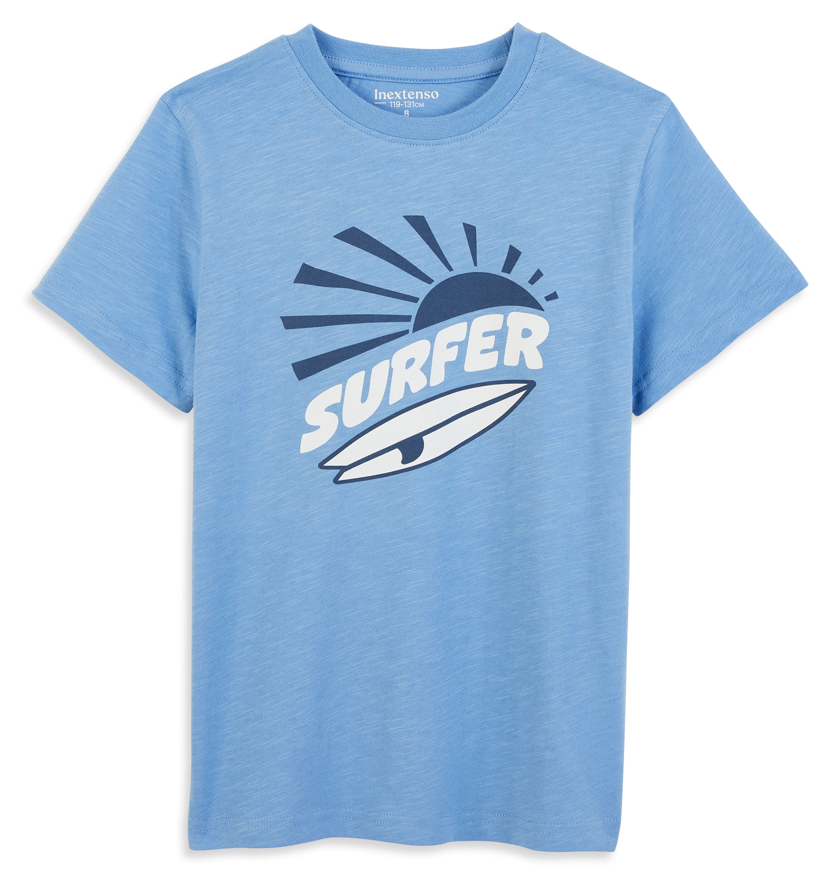 Изображение товара Футболка для девочки InExtenso с коротким рукавом синяя, р 3-14