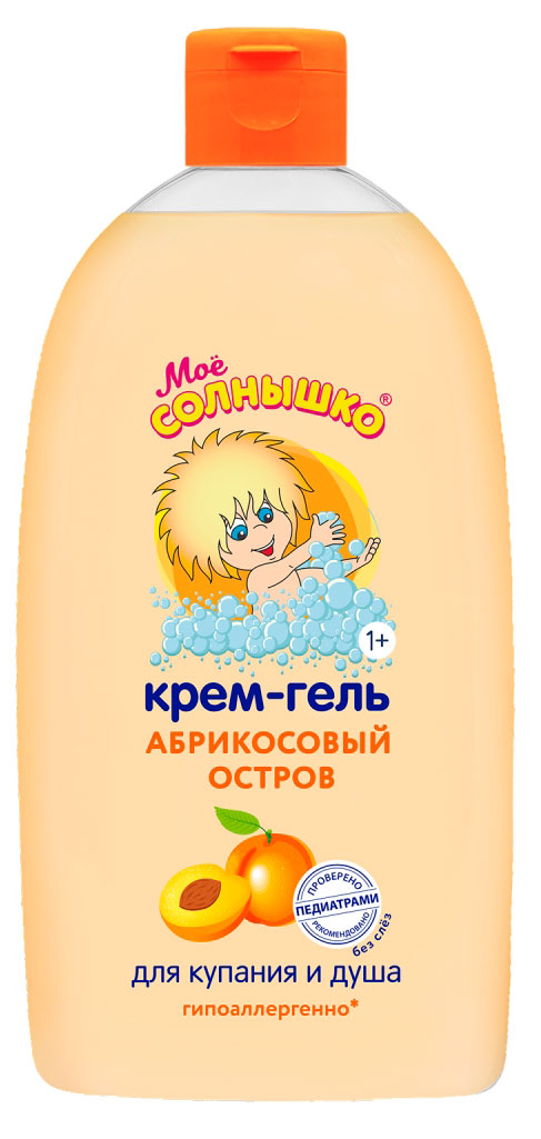 Изображение товара Крем-гель детский для купания и душа «Мое Солнышко» Абрикосовый остров 1 года, 500 мл