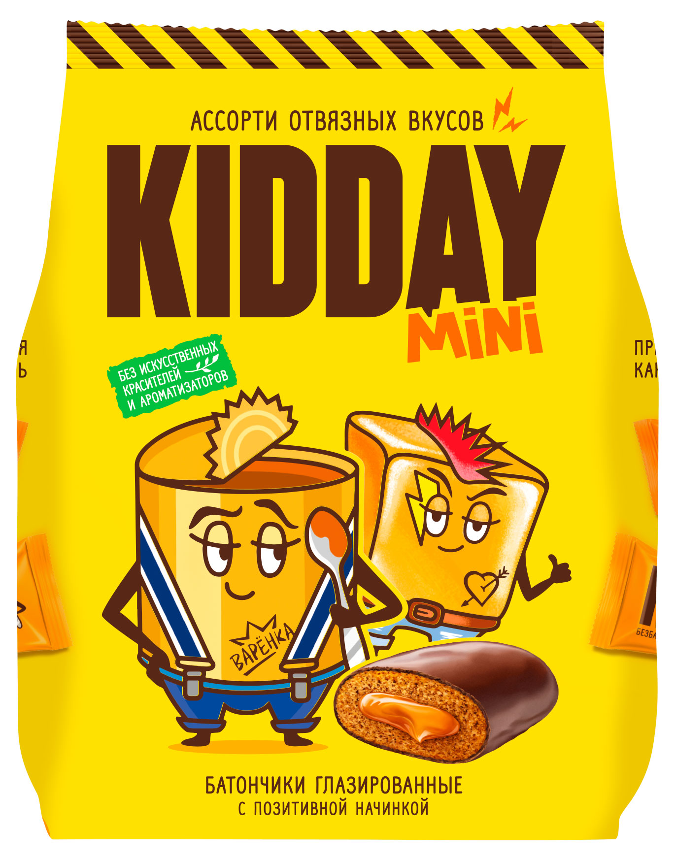 Изображение товара Батончики шоколадные Kidday mini карамель и сгущенка, 300 г