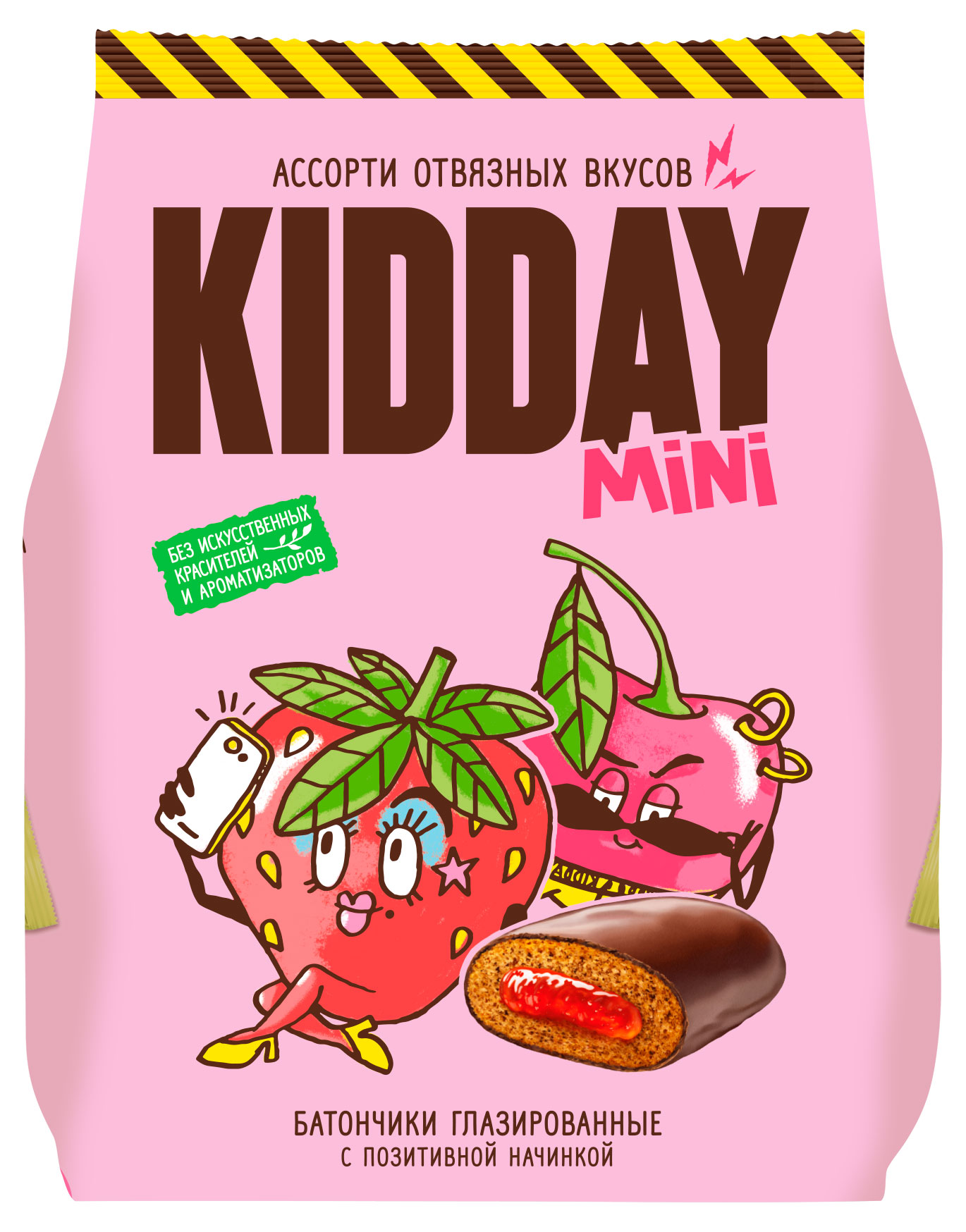 Изображение товара Шоколадные батончики Kidday mini с ягодной начинкой и медом