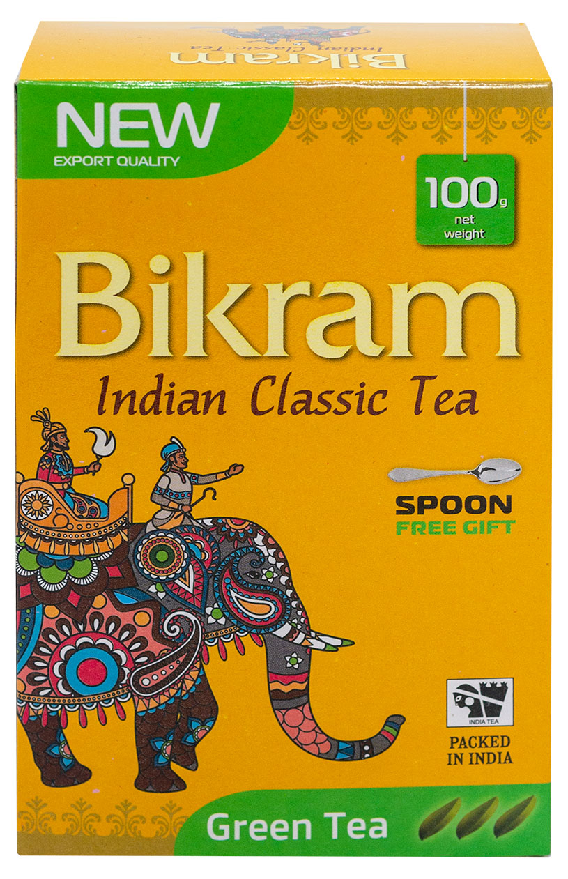 Изображение товара Зеленый чай Bikram из Индии, 100 г - чистый Ассам