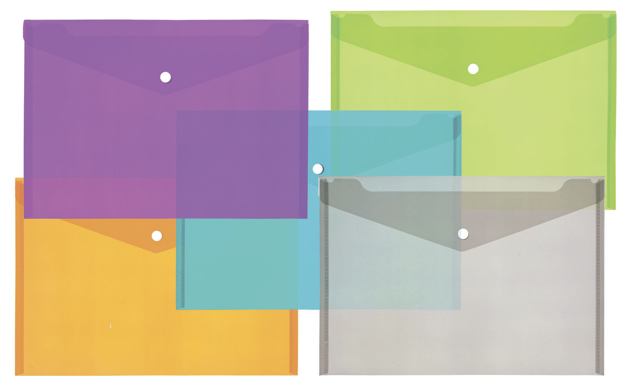 Изображение товара Папка-конверт Centrum с кнопкой А4, 1 шт в ассортименте