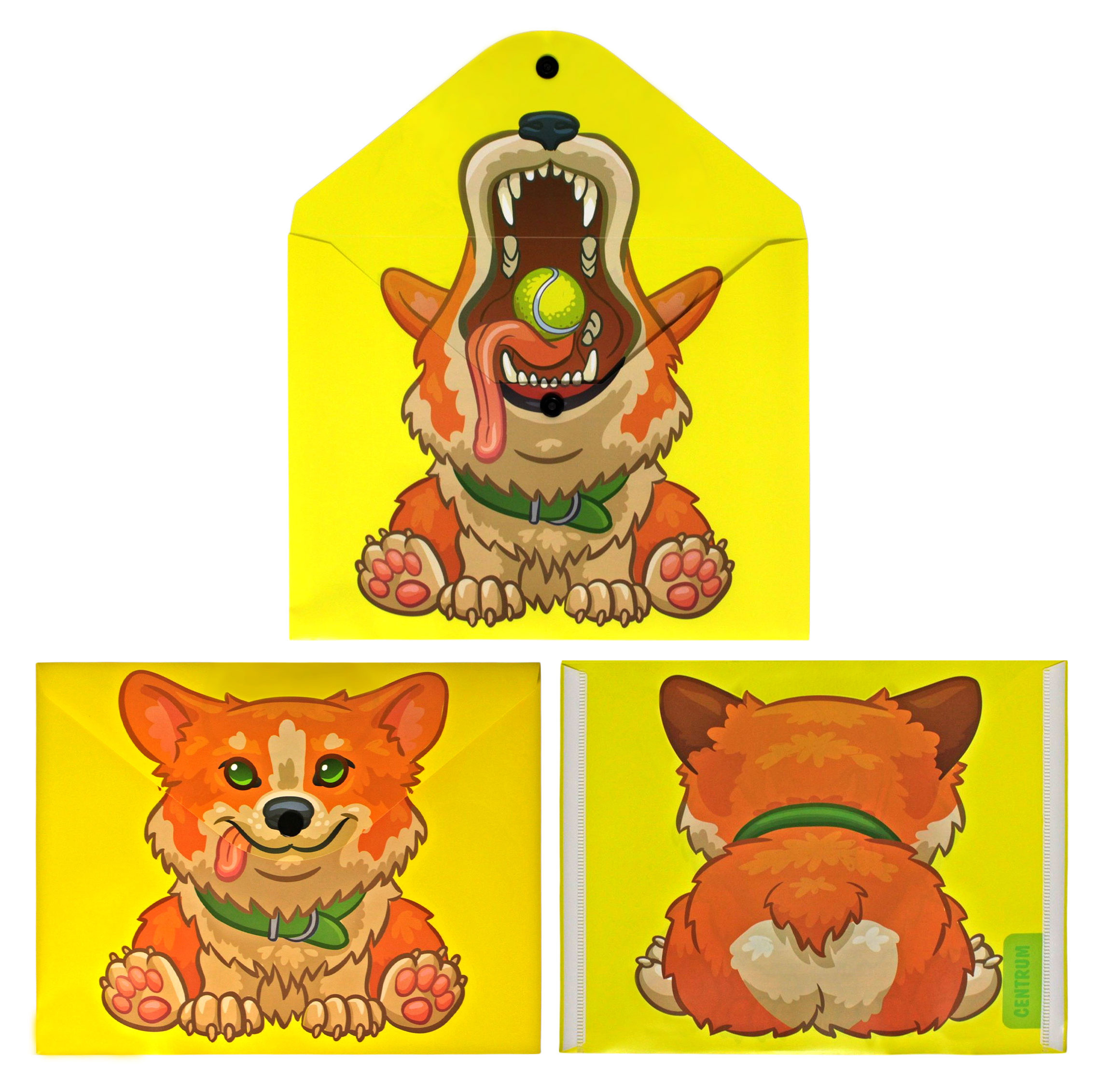 Изображение товара Папка-конверт Centrum с кнопкой А5, 1 шт в ассортименте