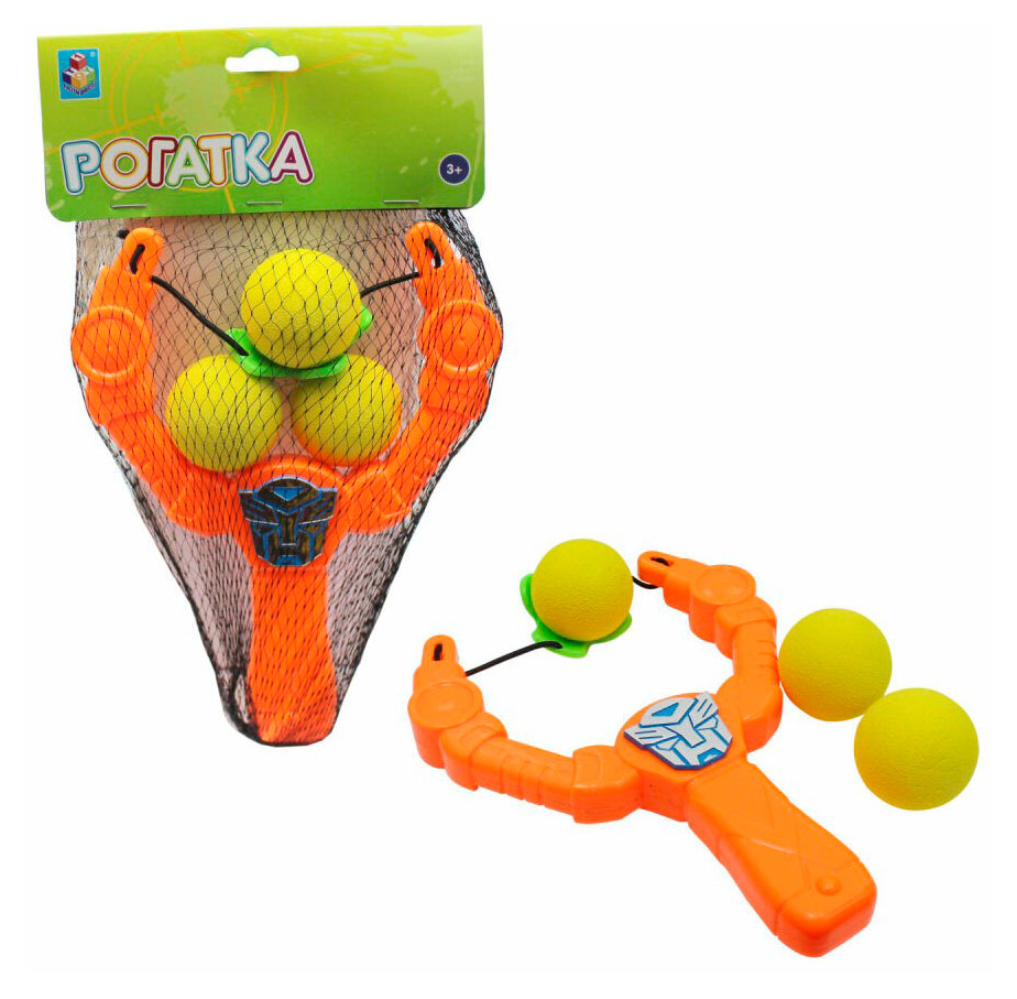 Изображение товара Игрушка-рогатка 1TOY с 3 шариками, 20 см