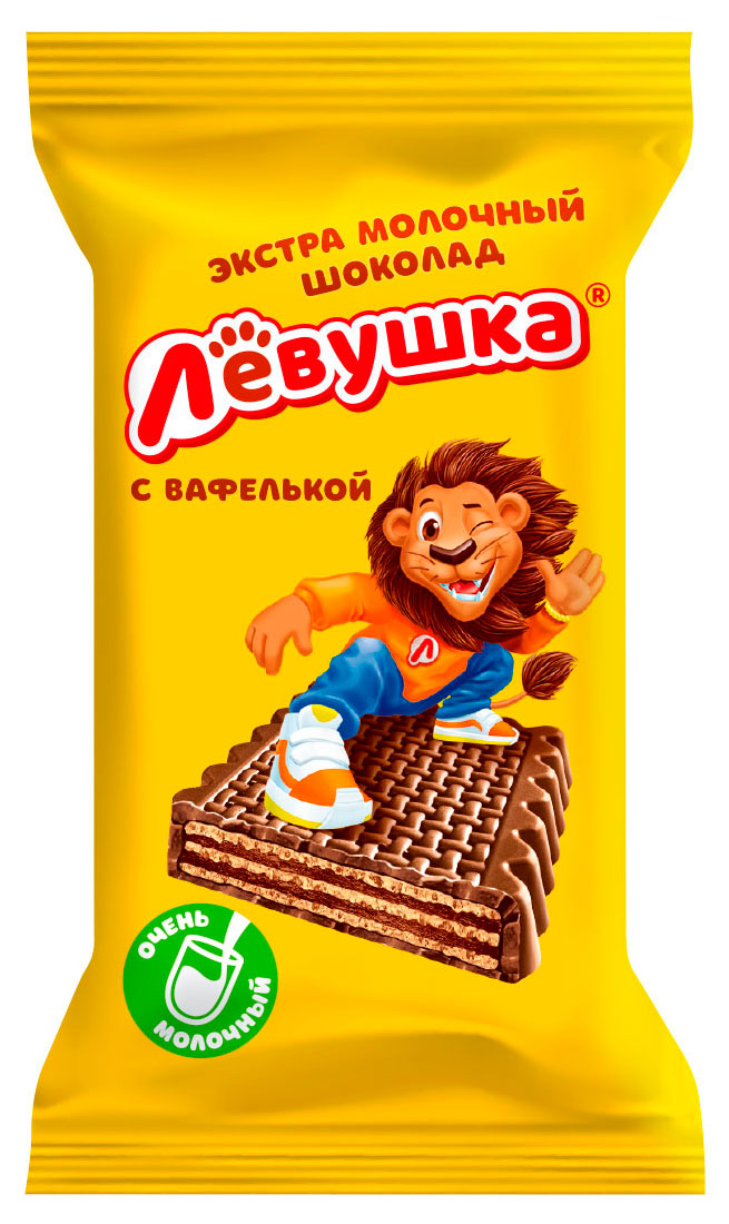 Изображение товара Конфеты Левушка шоколад с вафлями