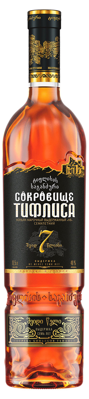Изображение товара Коньяк «Сокровище Тифлиса» 7-летний Грузия, 0,5 л