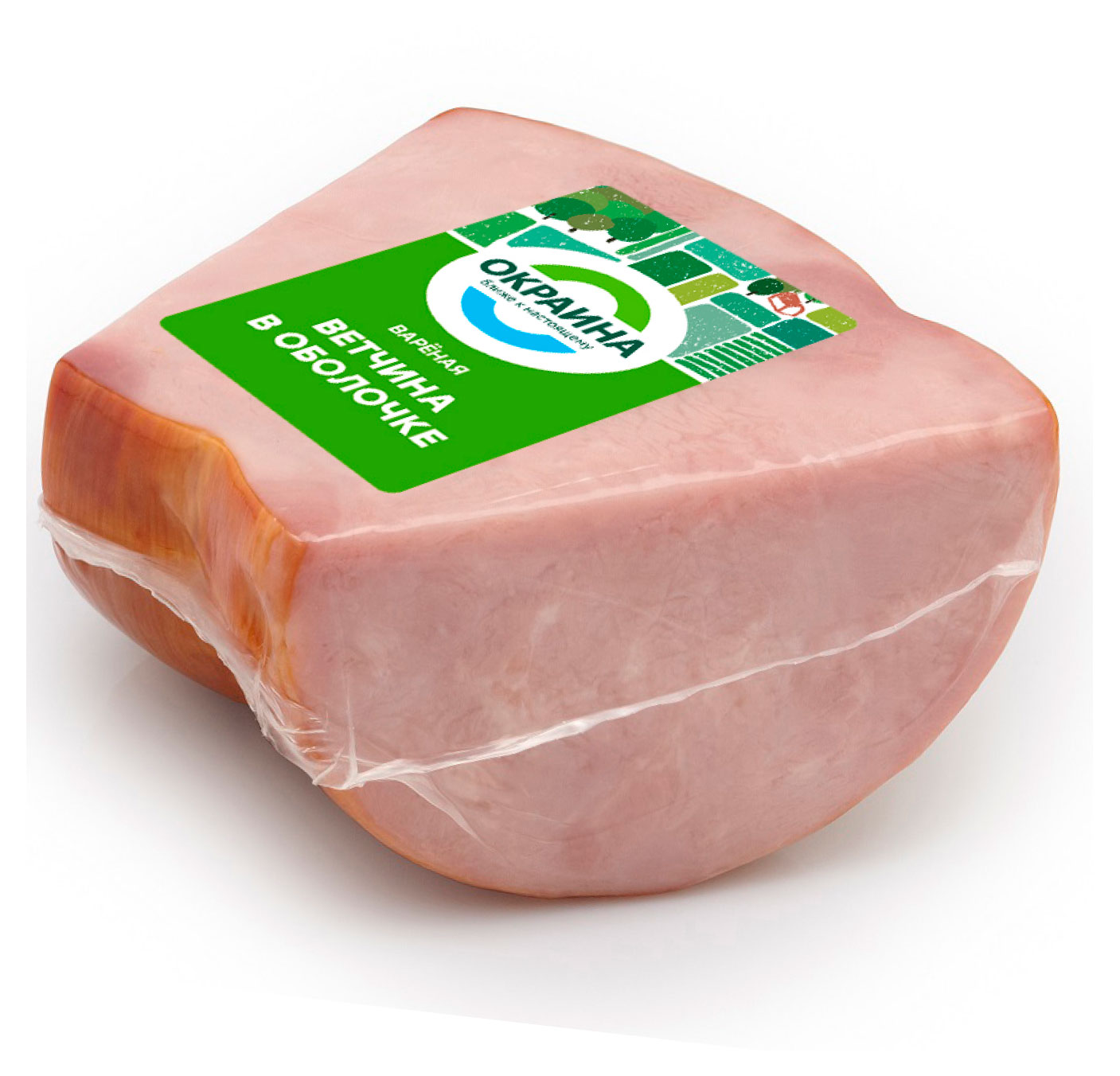 Изображение товара Ветчина Окраина В вакуумной упаковке свинина копченая 100 г+