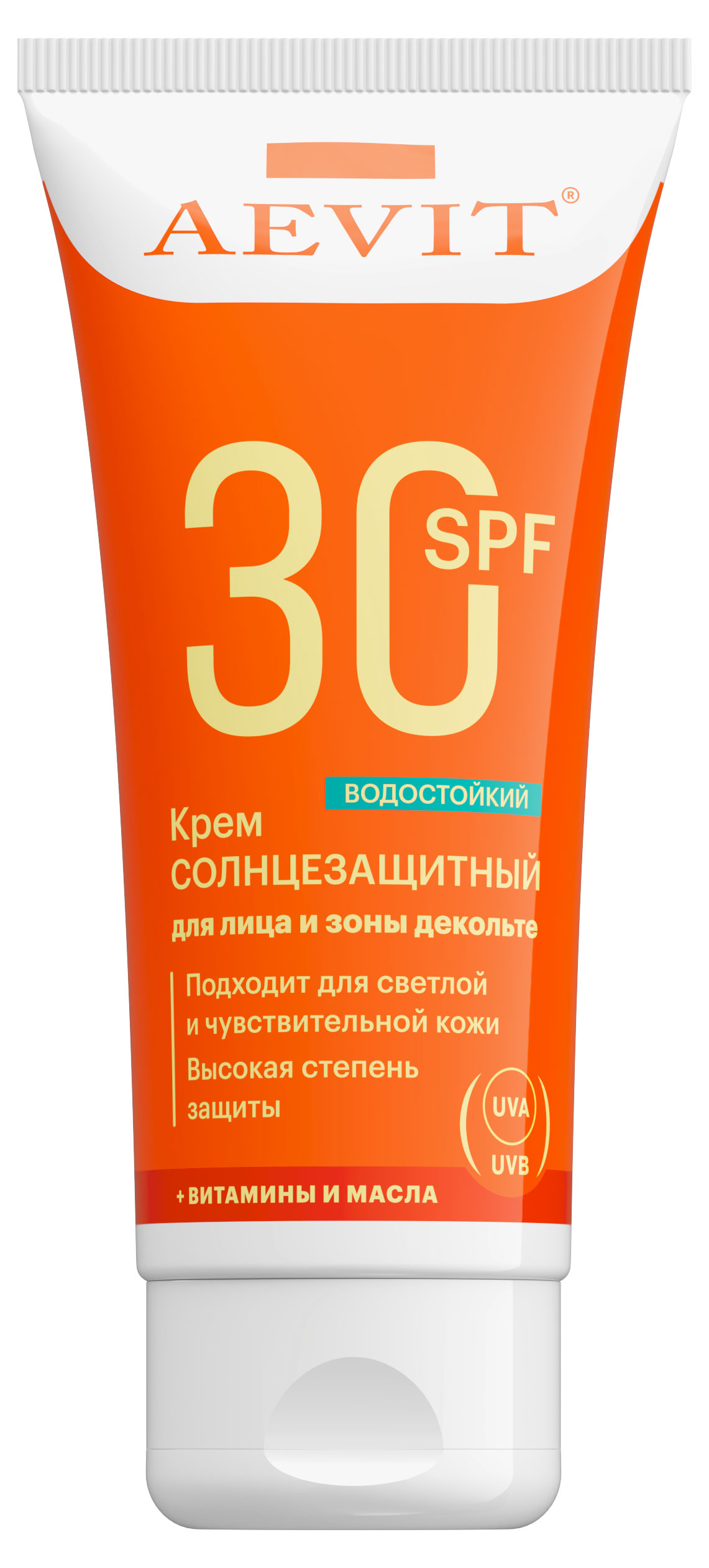 

Крем солнцезащитный для лица и зоны декольте Aevit SPF 30, 50 мл