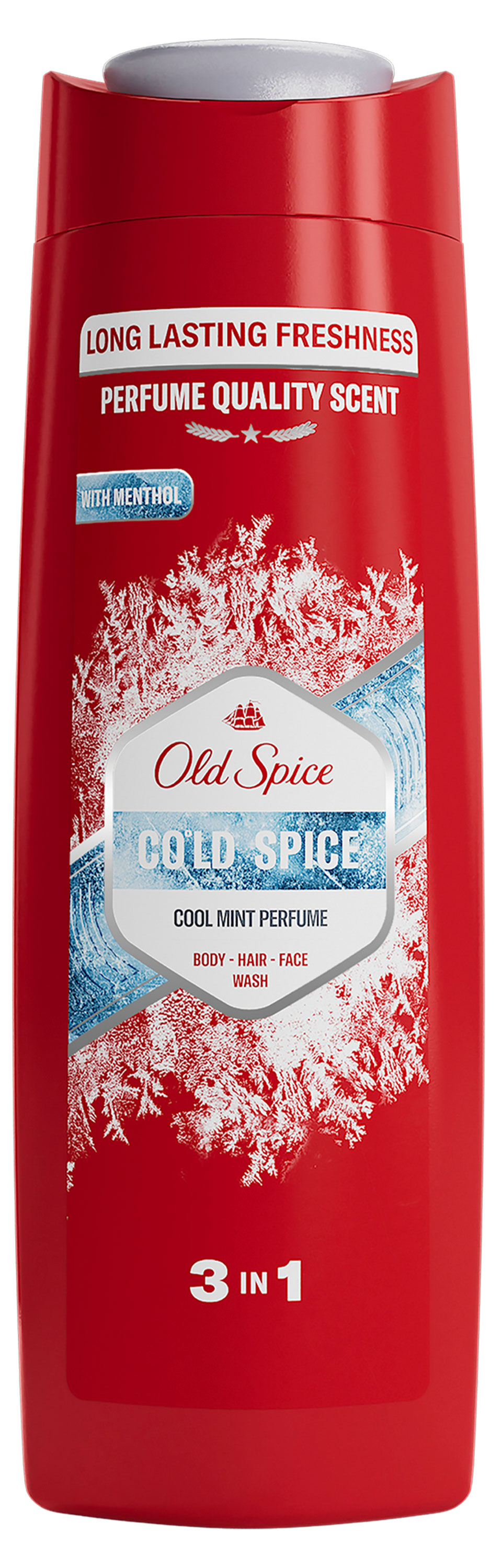 Изображение товара Гель для душа + шампунь Old Spice Cold Spice Морозная мята Франция, 400 мл