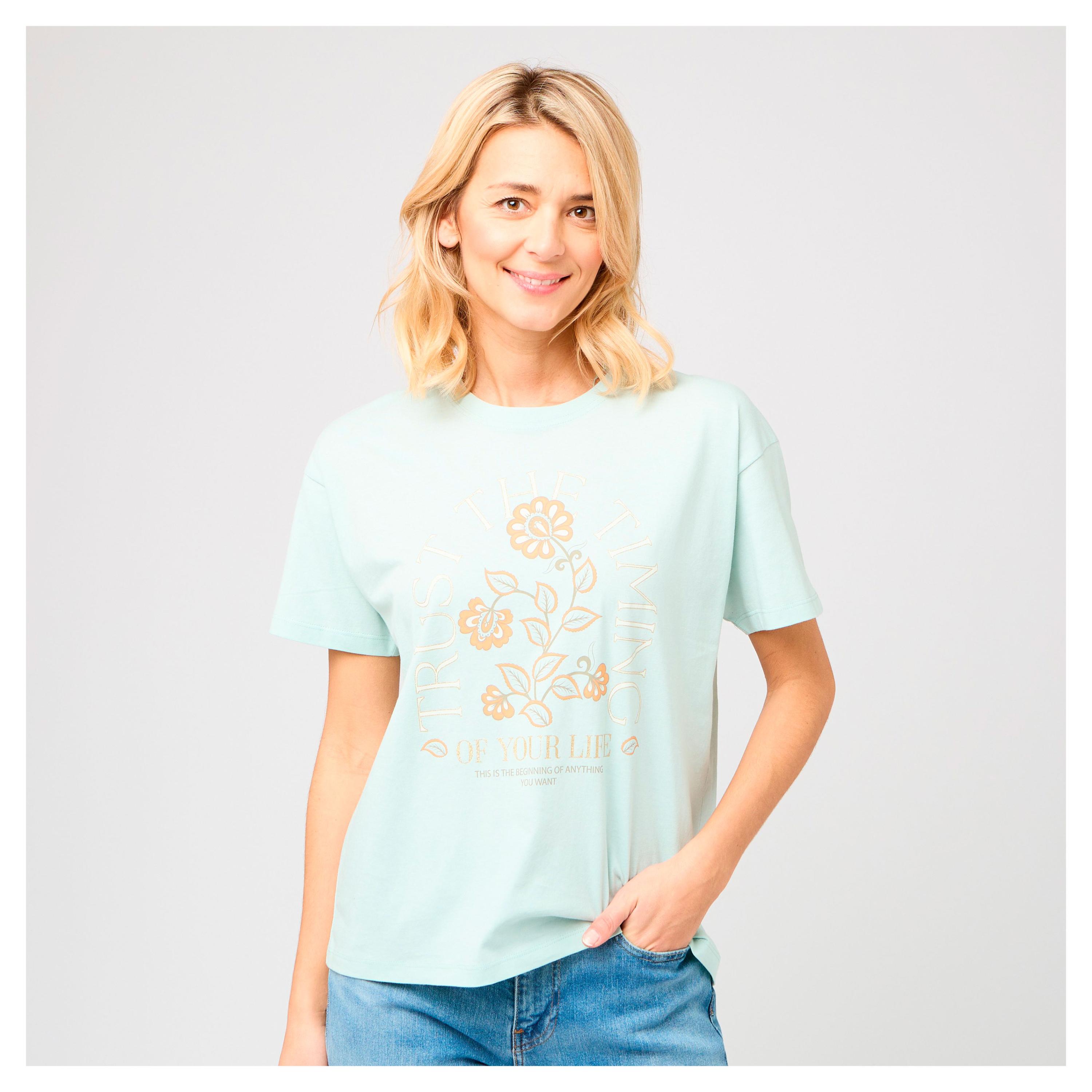 

Футболка женская InExtenso мятная, р.XS-3XL
