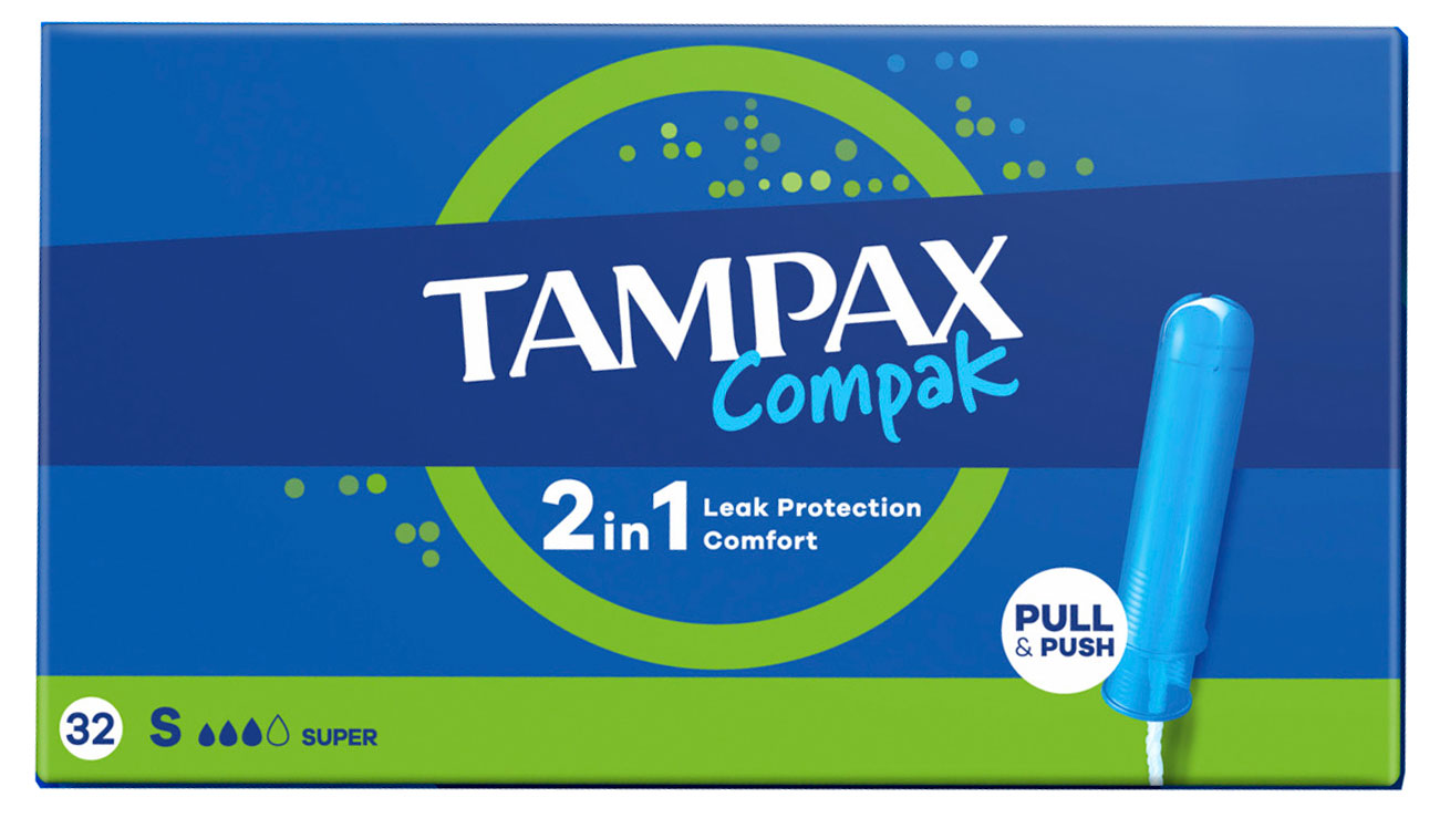 Изображение товара Тампоны гигиенические Tampax Compak super+ 4 капли Венгрия, 32 шт