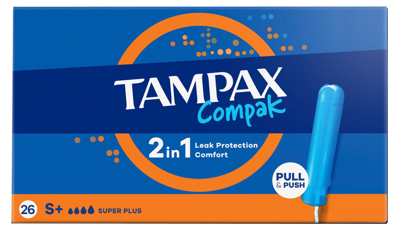Изображение товара Тампоны гигиенические Tampax Compak super+ 4 капли Венгрия, 26 шт
