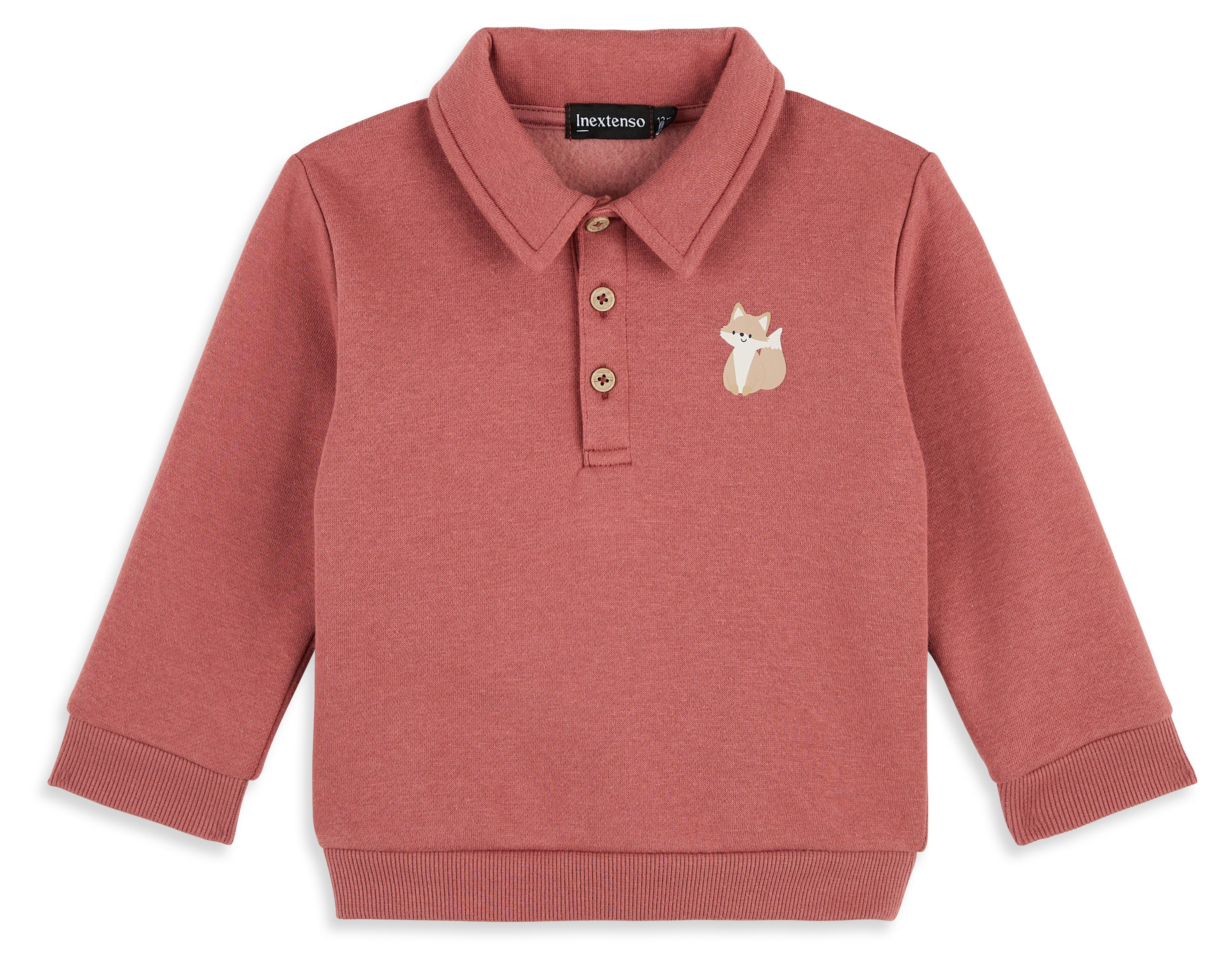 Изображение товара Футболка-поло для мальчика InExtenso с длинным рукавом красная, р.74-98