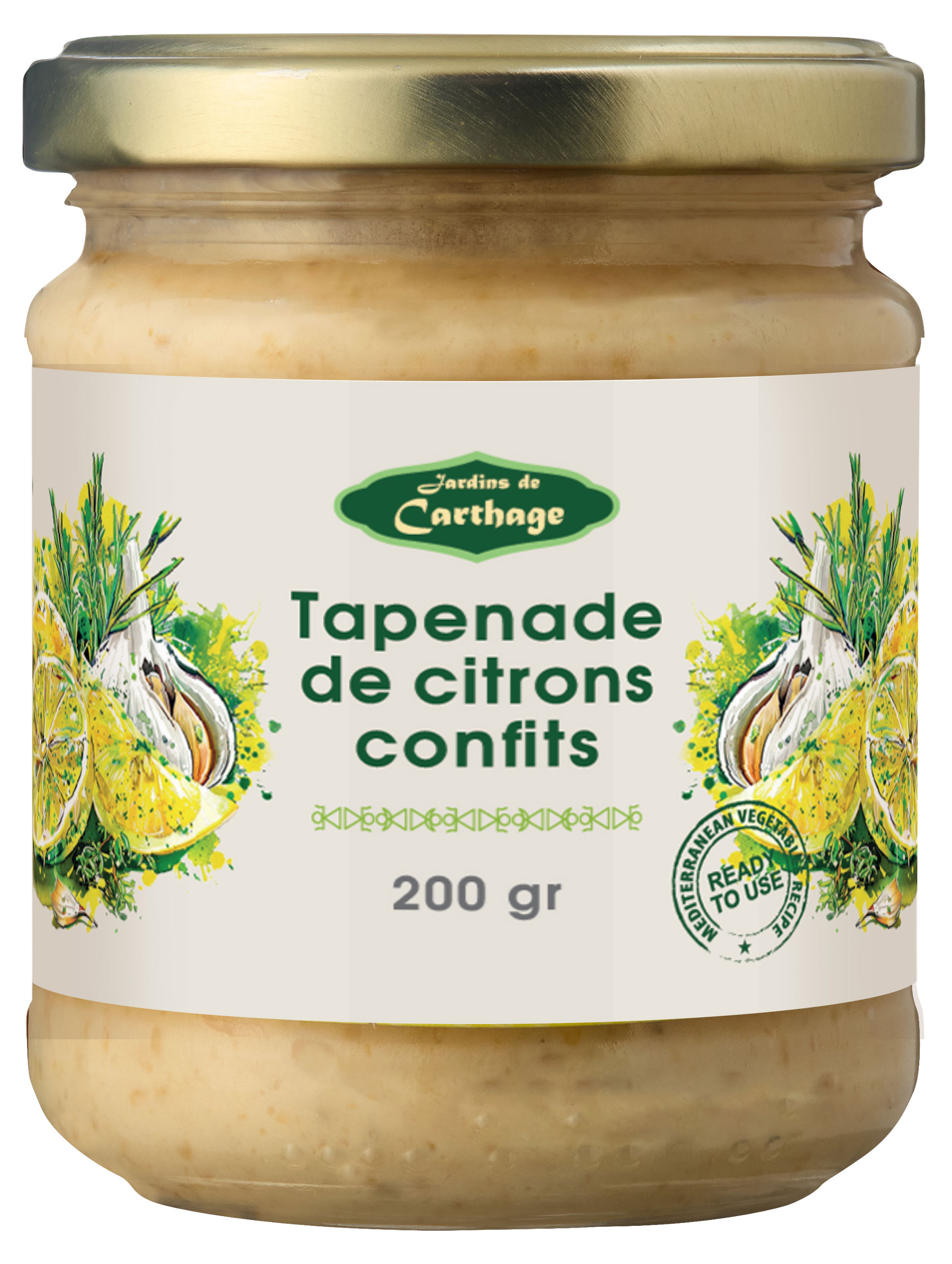 

Мезе из лимона Jardins de Carthage с чесноком и тимьяном Тунис, 200 г