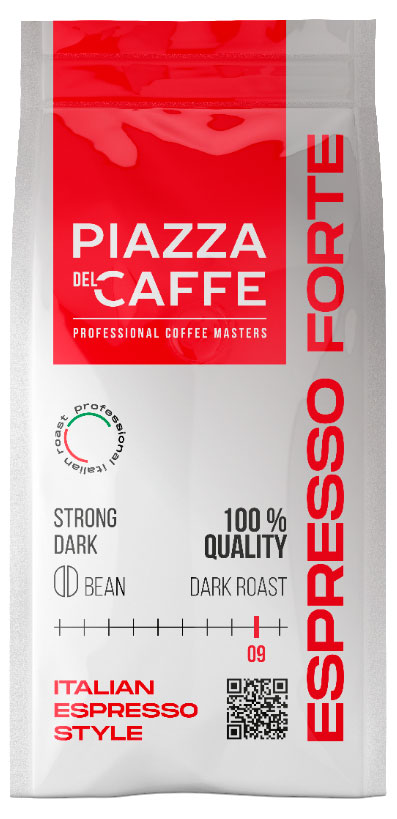 Изображение товара Кофе зерновой Piazza del Caffe Espresso Forte Эспрессо Форте, 230 г