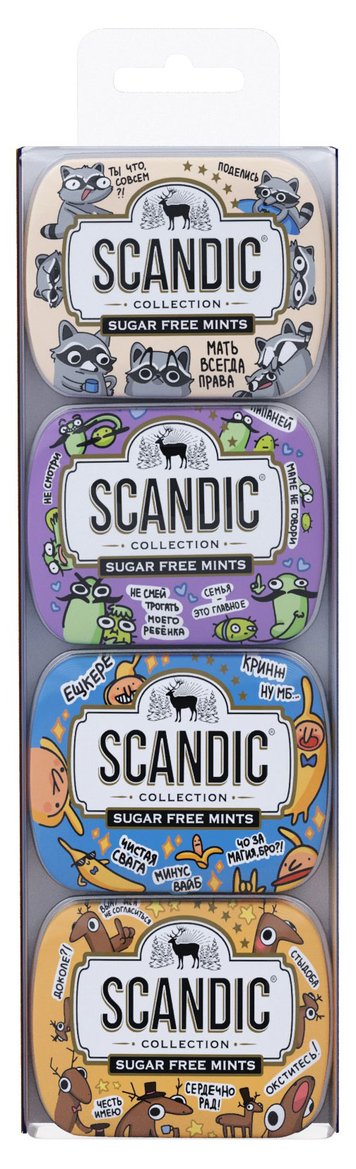 Изображение товара Конфеты драже Scandic без сахара со вкусом дюшес, 56 г