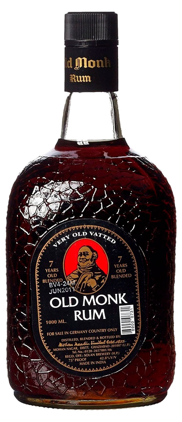 Изображение товара Old Monk выдержанный 7 лет - индийский ром с насыщенным вкусом и ароматом
