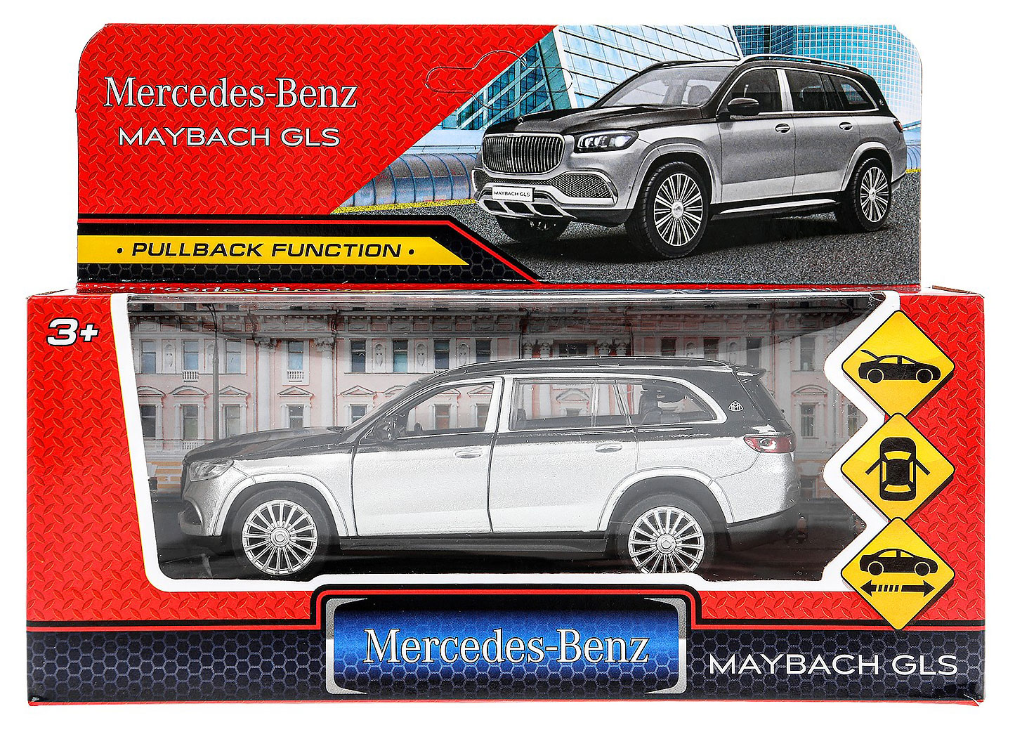 Изображение товара Машинка инерционная «Технопарк» Mercedes-Benz Maybach GLS 12 см, 1 шт в ассортименте