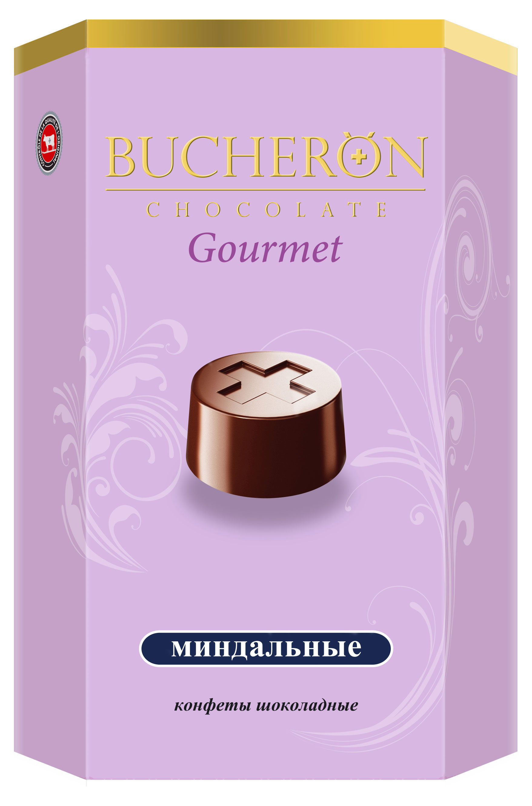 Изображение товара Шоколадные конфеты BUCHERON Gourmet с миндалем 130 г, подарочная упаковка