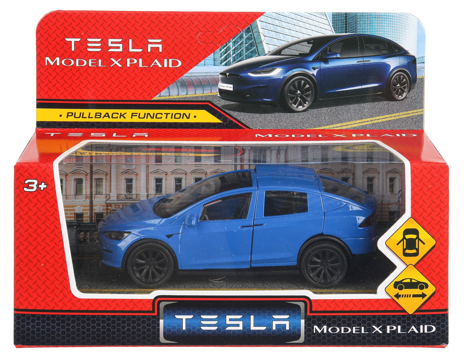 Изображение товара Машинка инерционная «Технопарк» Tesla Model X Plaid, 12 см
