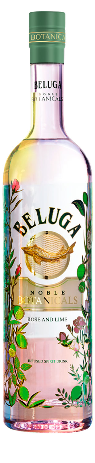 Изображение товара Настойка BELUGA Noble Botanicals Роза лайм 0 7 л