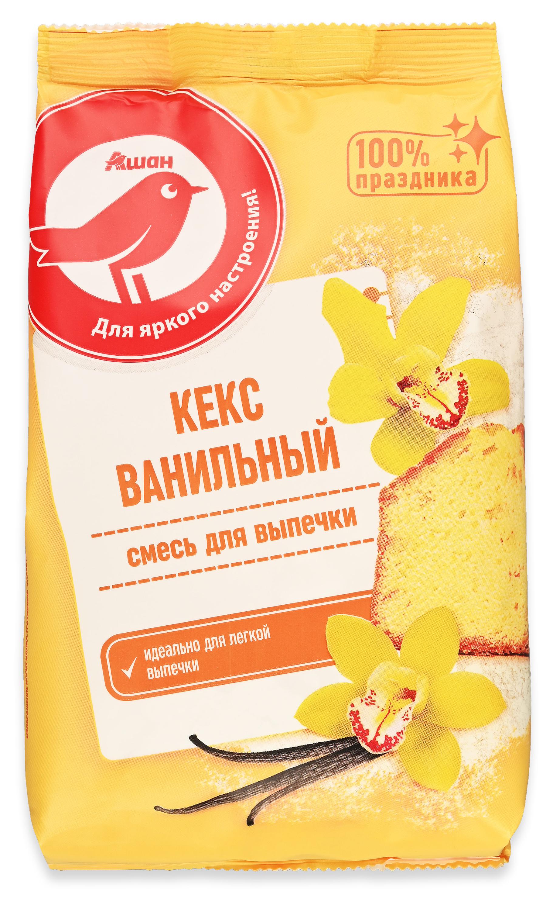 Изображение товара Ванильная смесь для выпечки АШАН Красная птица 300 г