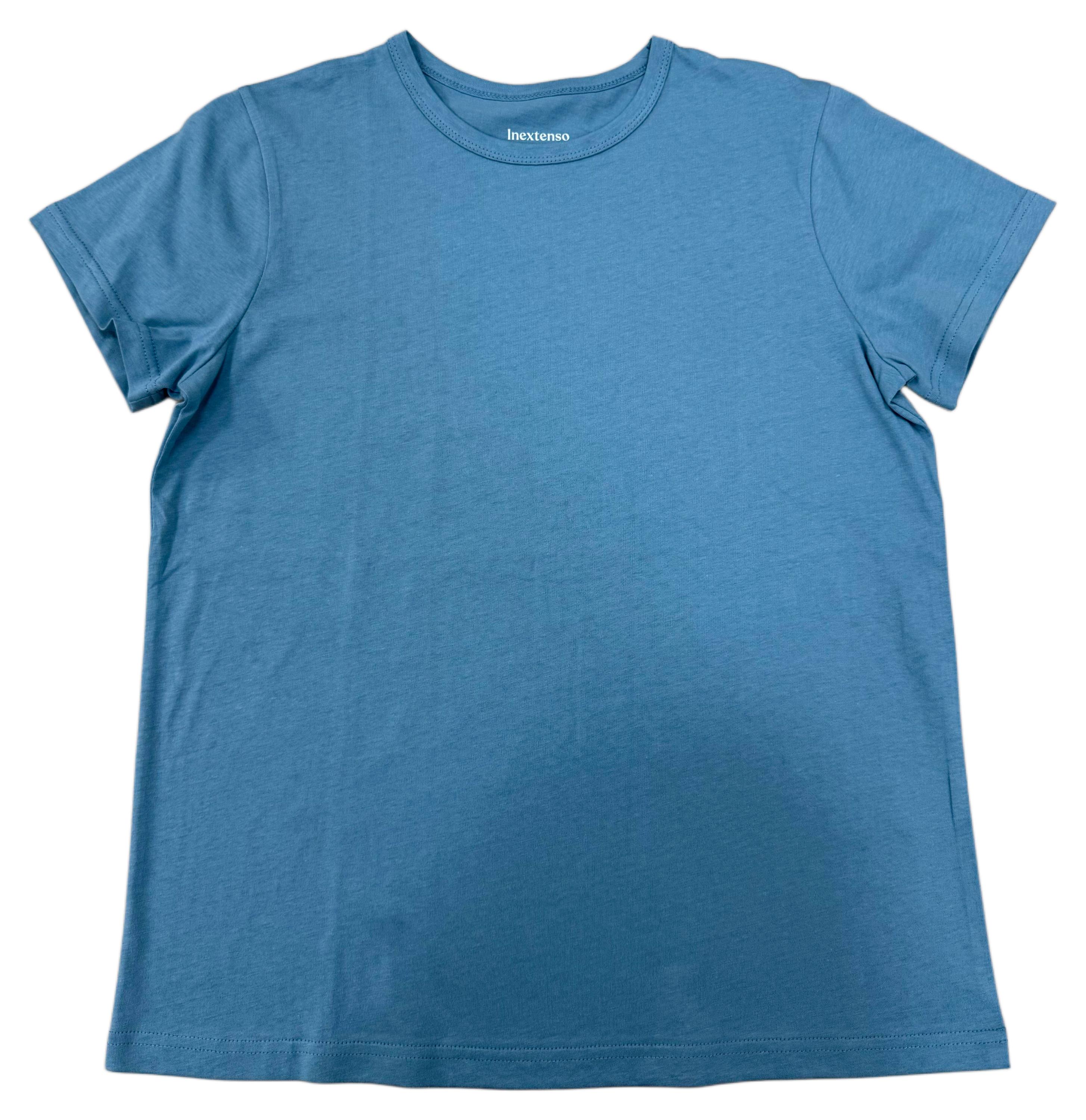 Изображение товара Футболка женская InExtenso с коротким рукавом голубая, р.S-XXL