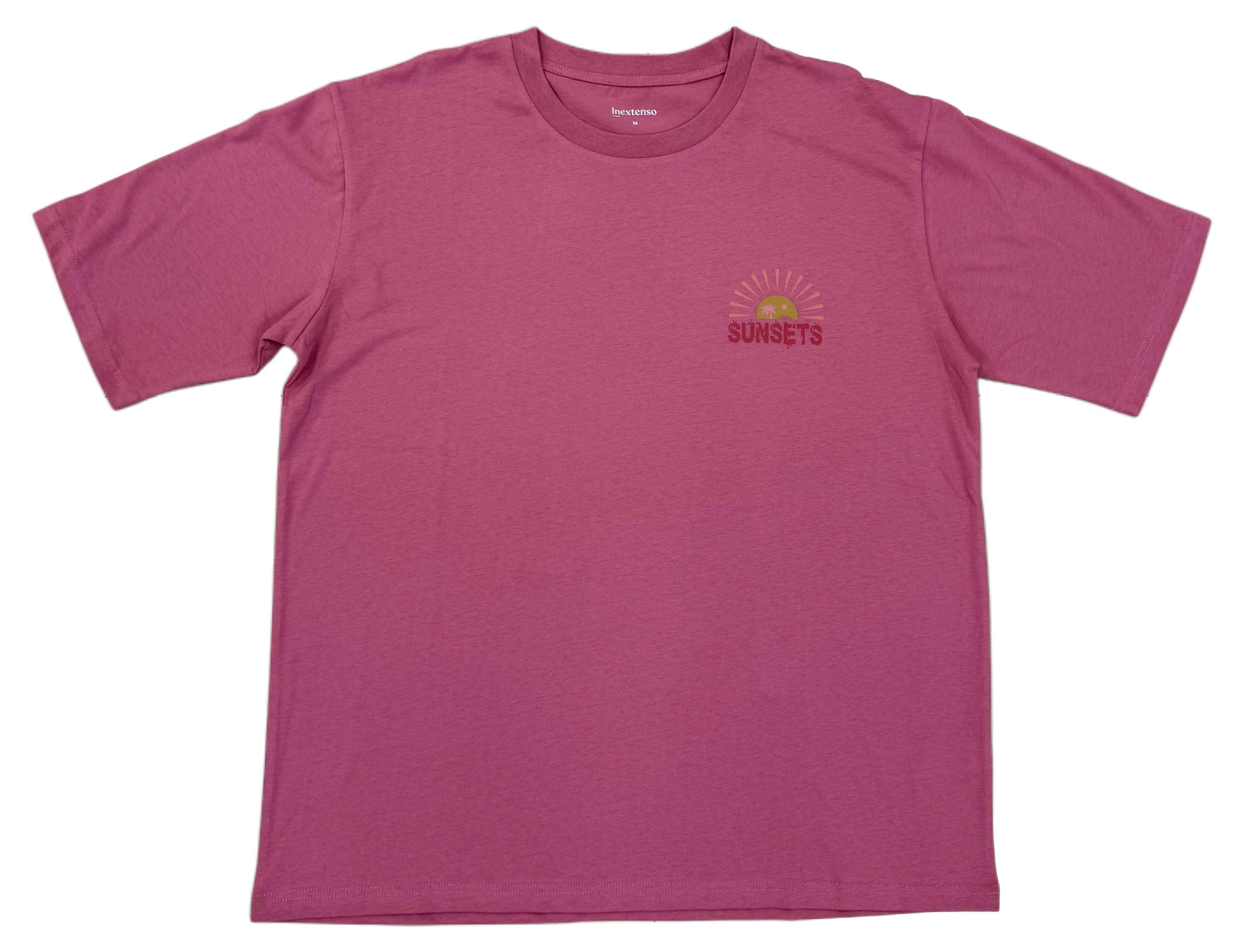 

Футболка женская InExtenso Солнце с коротким рукавом розовая, р.S-XXL